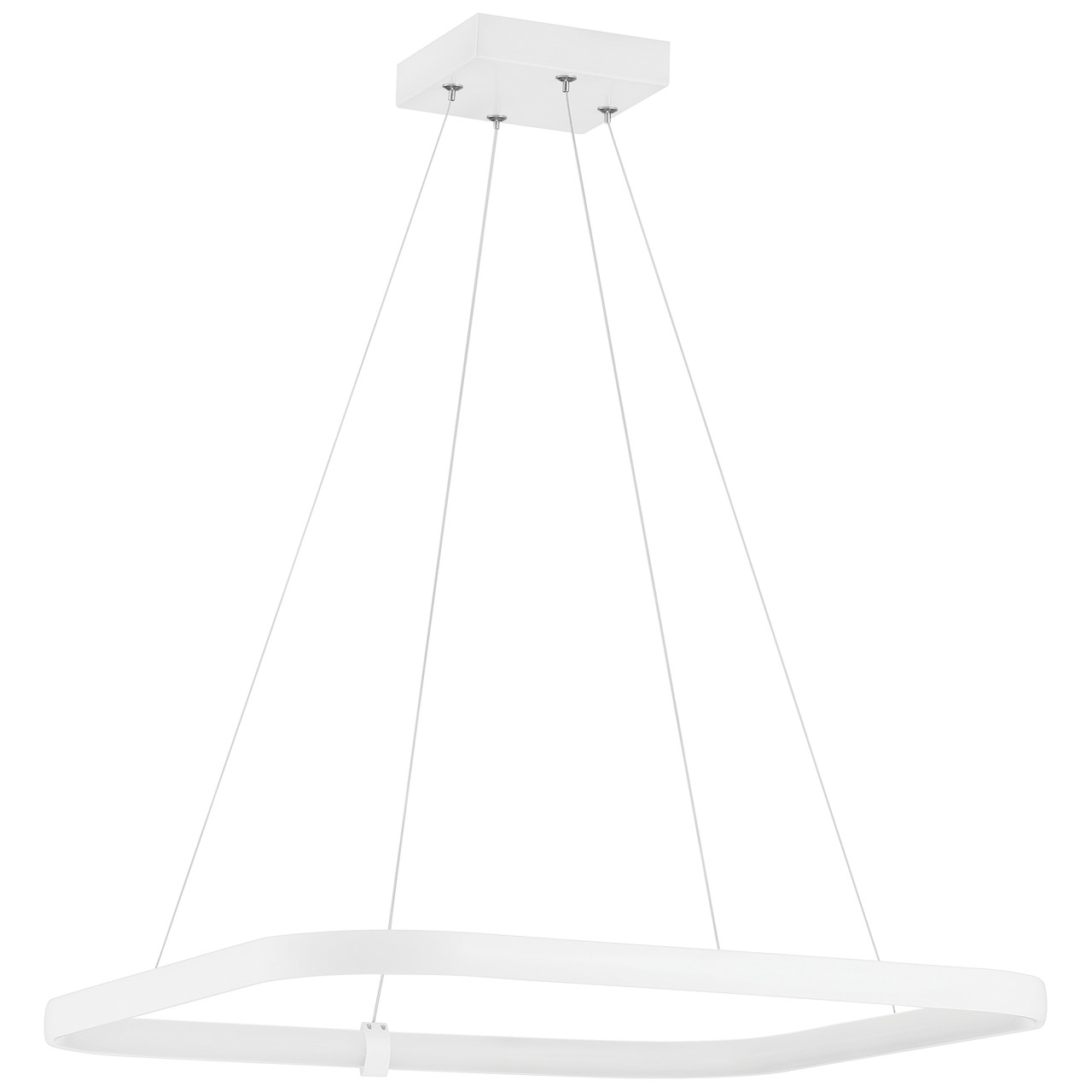 ACCESS LIGHTING 50946LEDD-MWH/ACR 1-Light Dual Voltage LED Pendant, Matte White