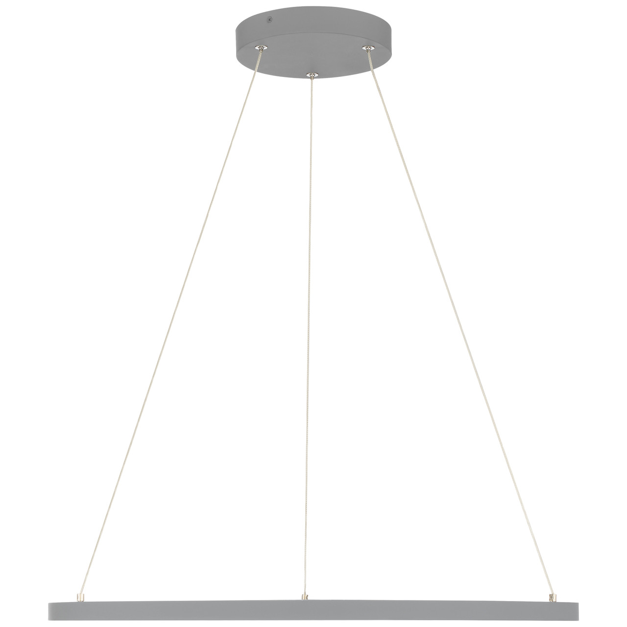 ACCESS LIGHTING 52067LEDD-GRY/ACR 1-Light Dual Voltage LED Pendant, Gray