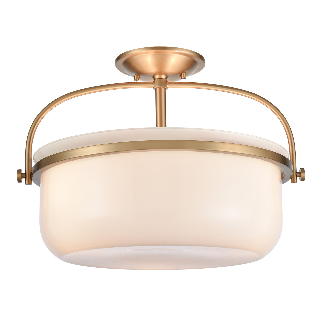 ELK HOME 89463/3 Wentworth 17'' Wide 3-Light Semi Flush Mount - Brushed Gold