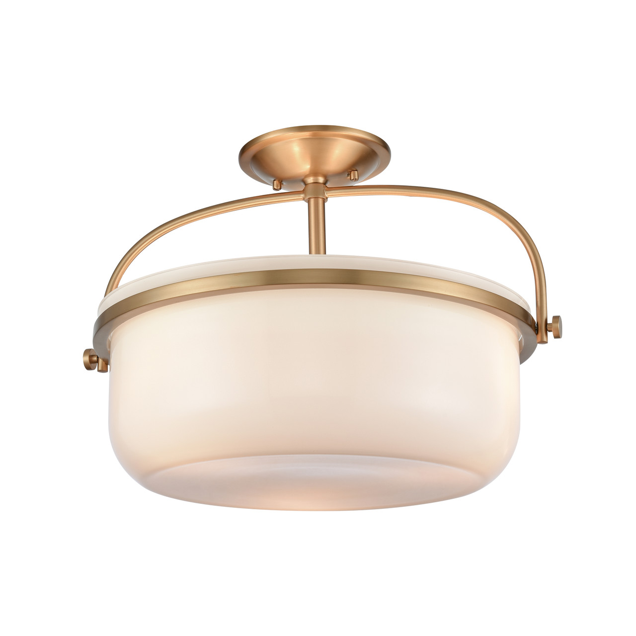 ELK HOME 89463/3 Wentworth 17'' Wide 3-Light Semi Flush Mount - Brushed Gold