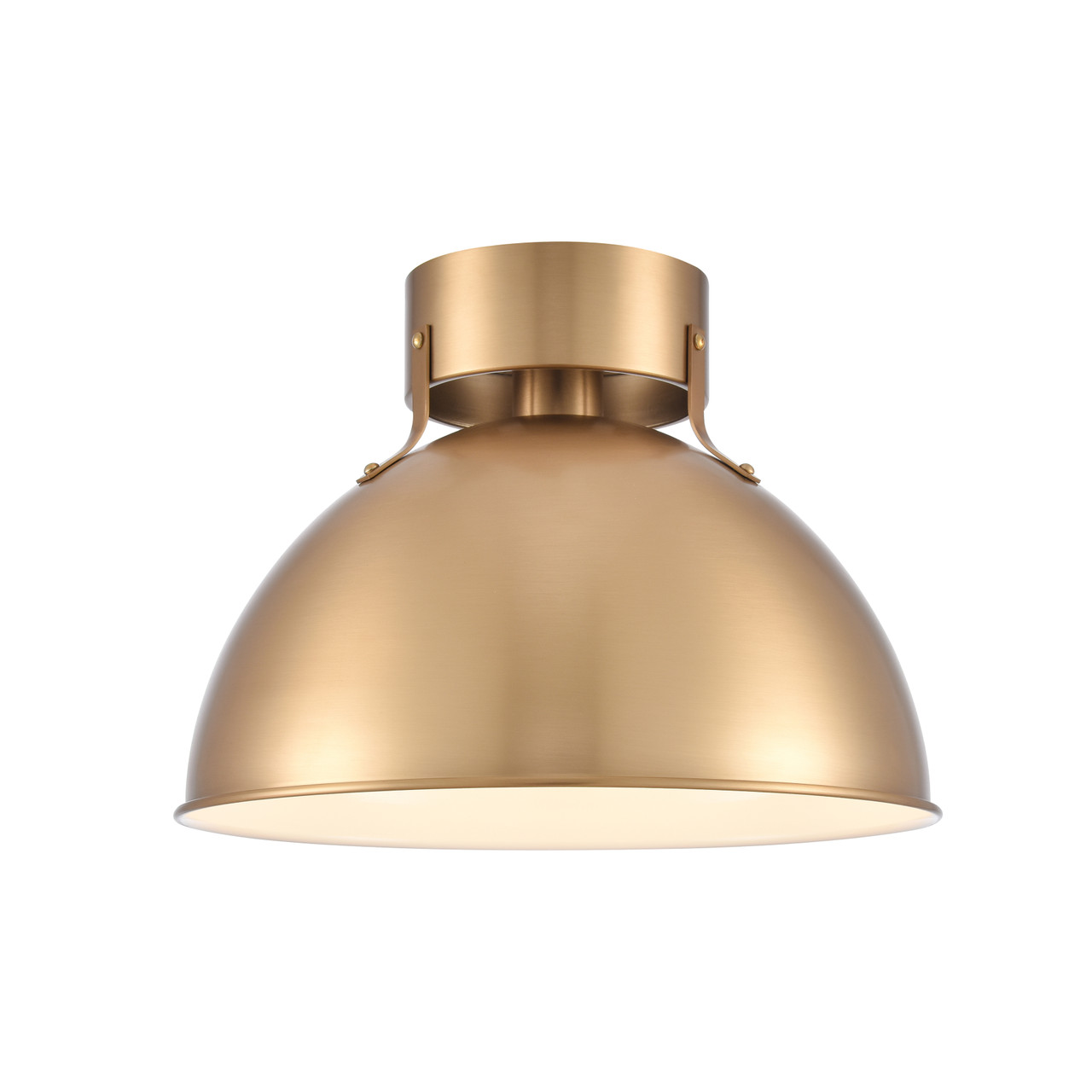 ELK HOME EC89744/1 Zayne 12'' Wide 1-Light Semi Flush - Brushed Gold