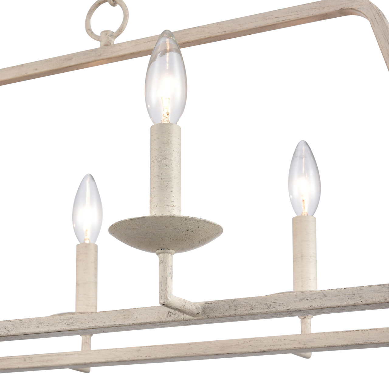 ELK HOME EC89685/6 Joanie 34'' Wide 6-Light Linear Chandelier - Antique White