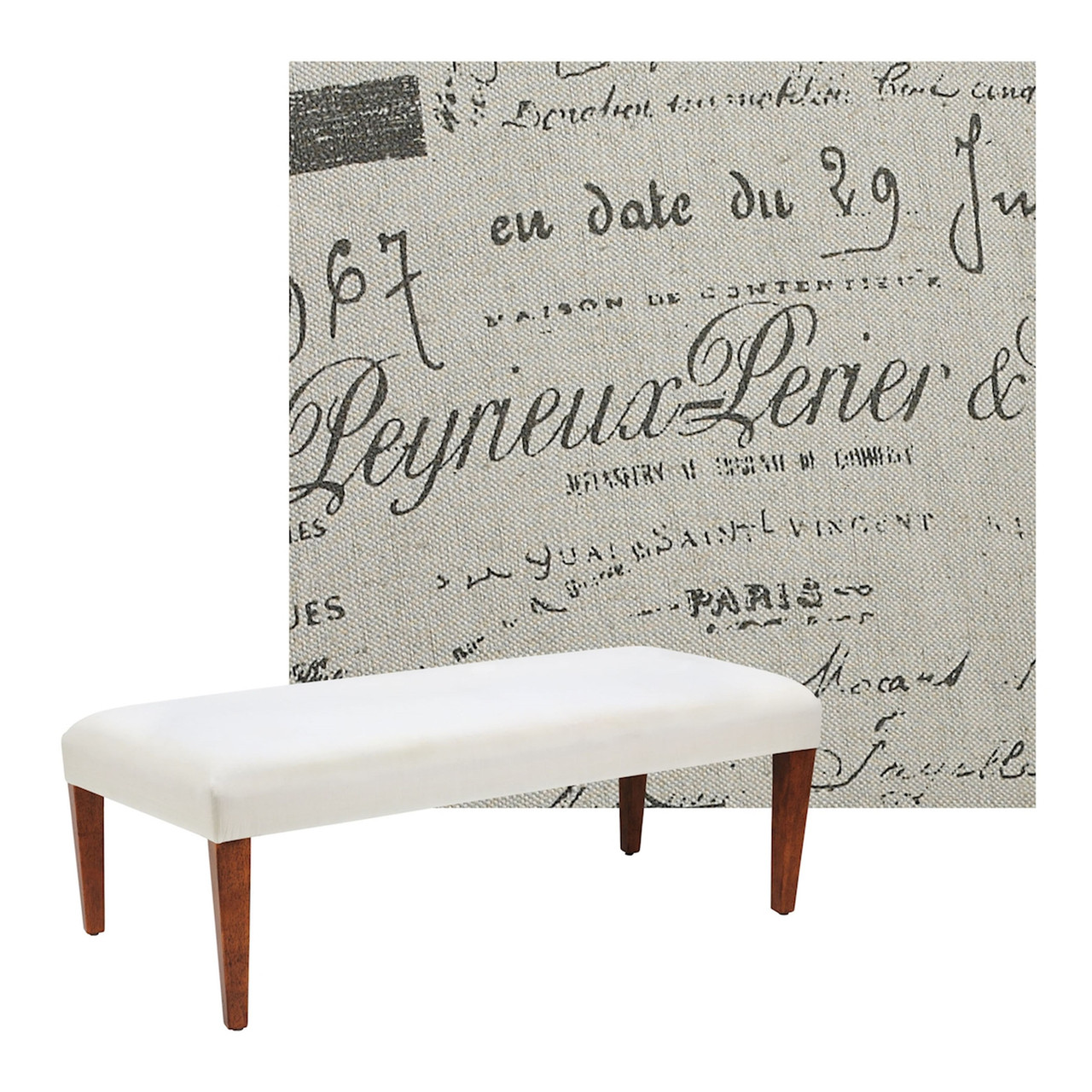 ELK HOME 6086675 Parchment Bench - COVER ONLY