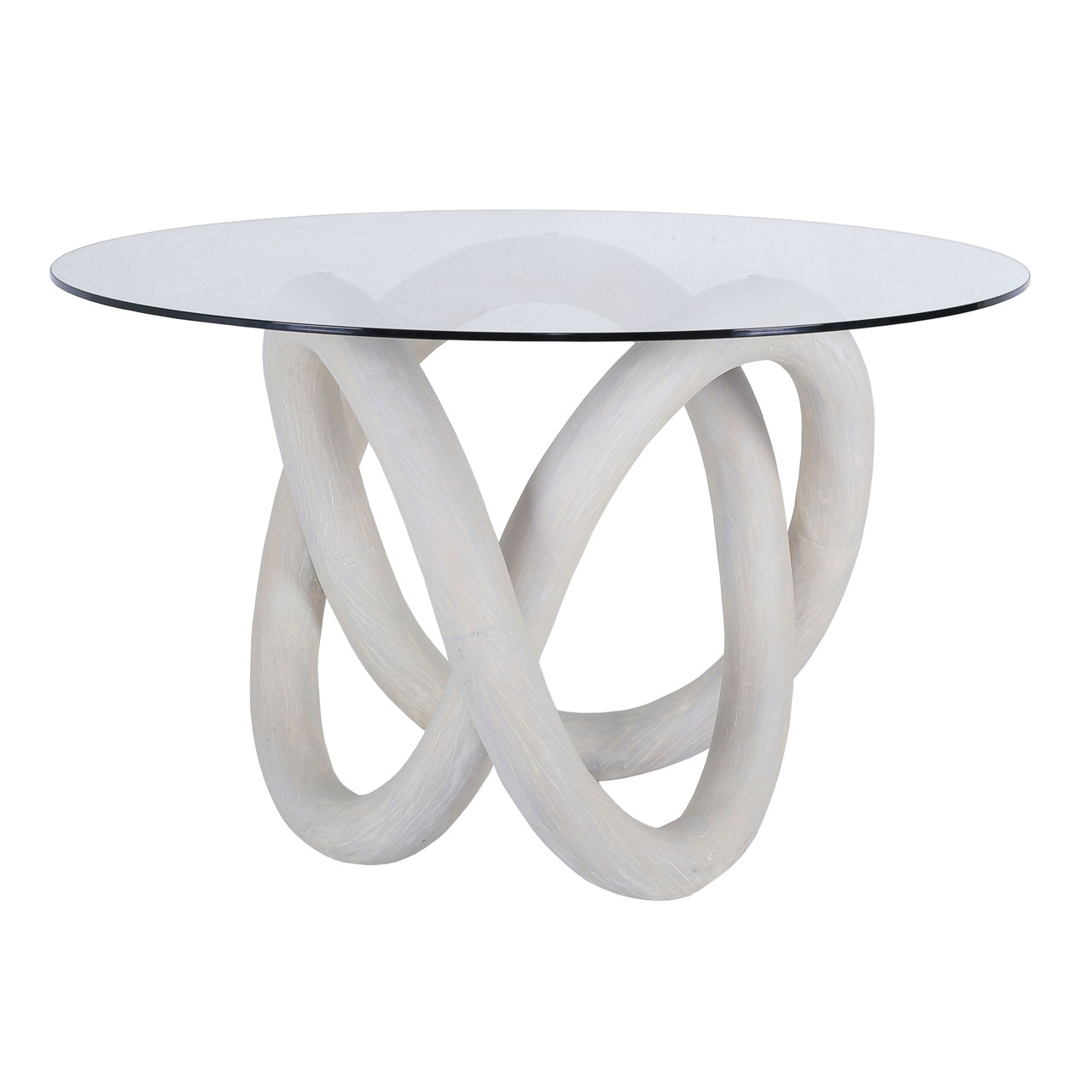 ELK HOME H0075-9439 Knotty Dining Table - White