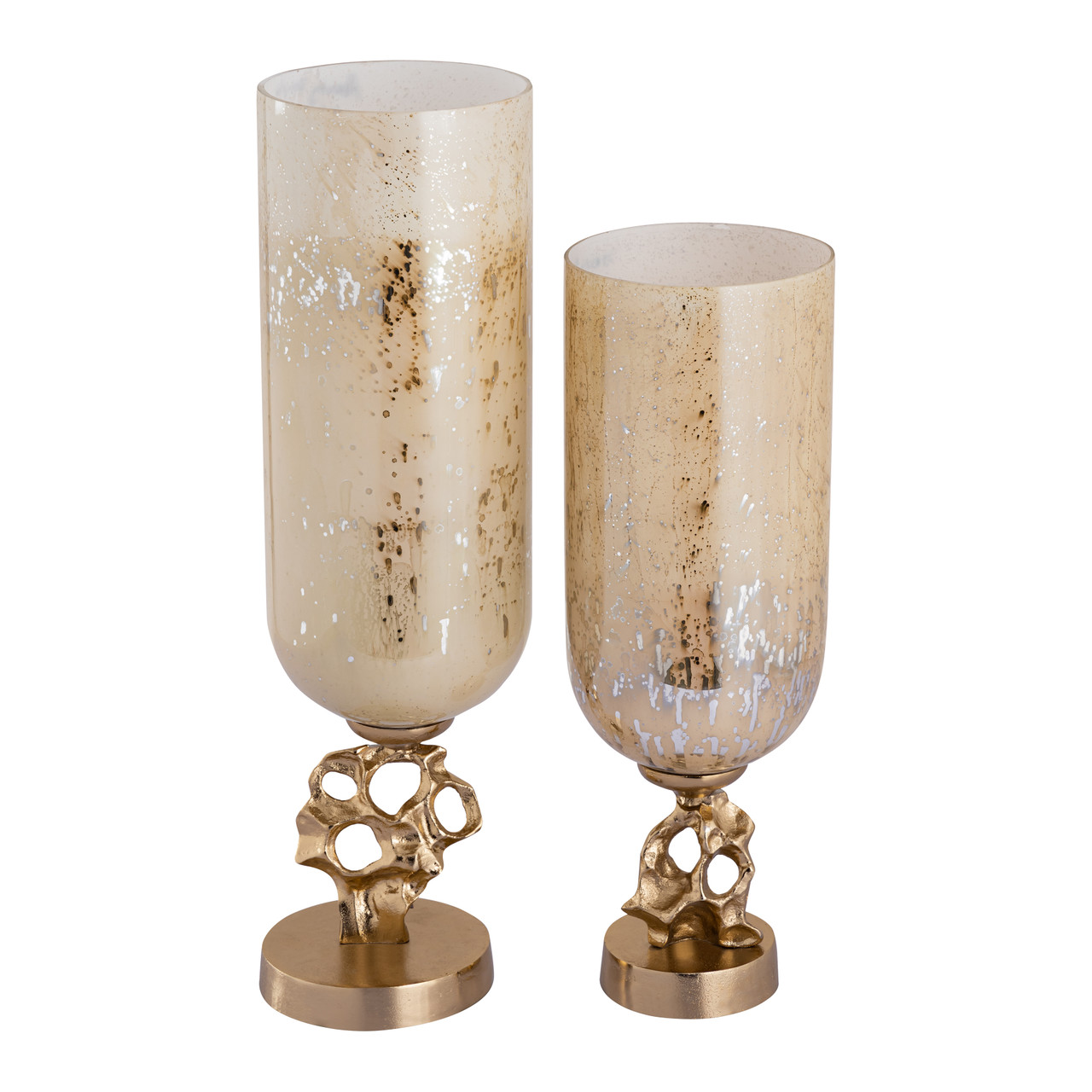 ELK HOME S0807-11353/S2 Radner Hurricane - Set of 2 Gold