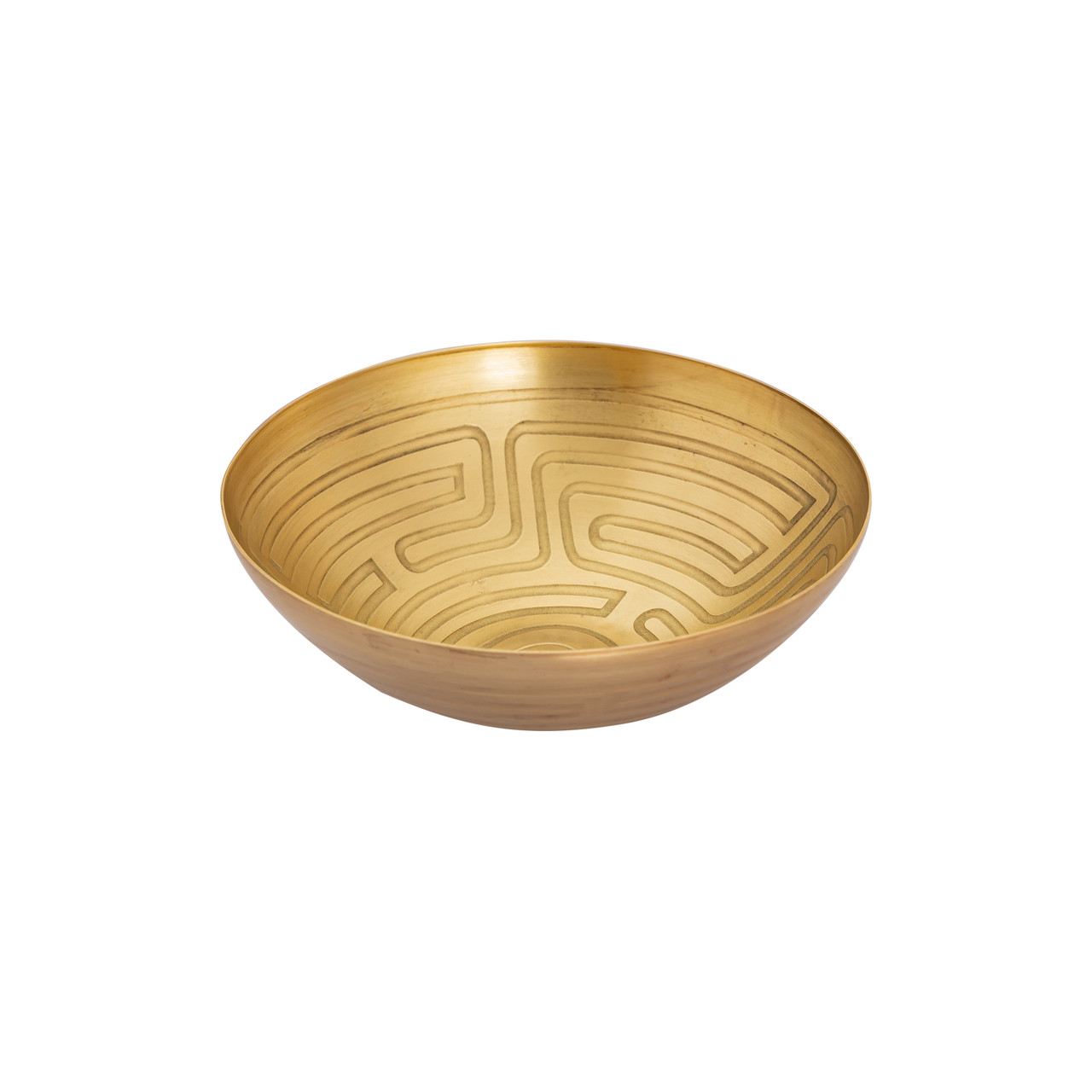 ELK HOME H0807-10673/S3 Maze Etched Bowl - Set of 3 Brass