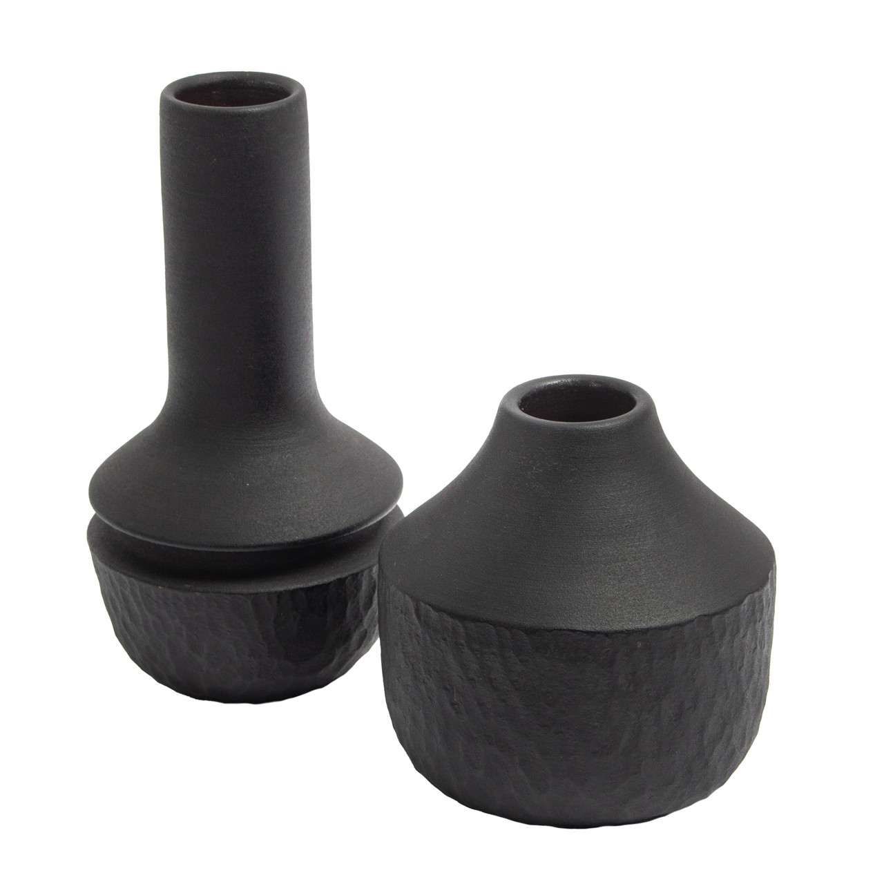 ELK HOME H0517-10718 Shadow Vase - Medium Matte Black