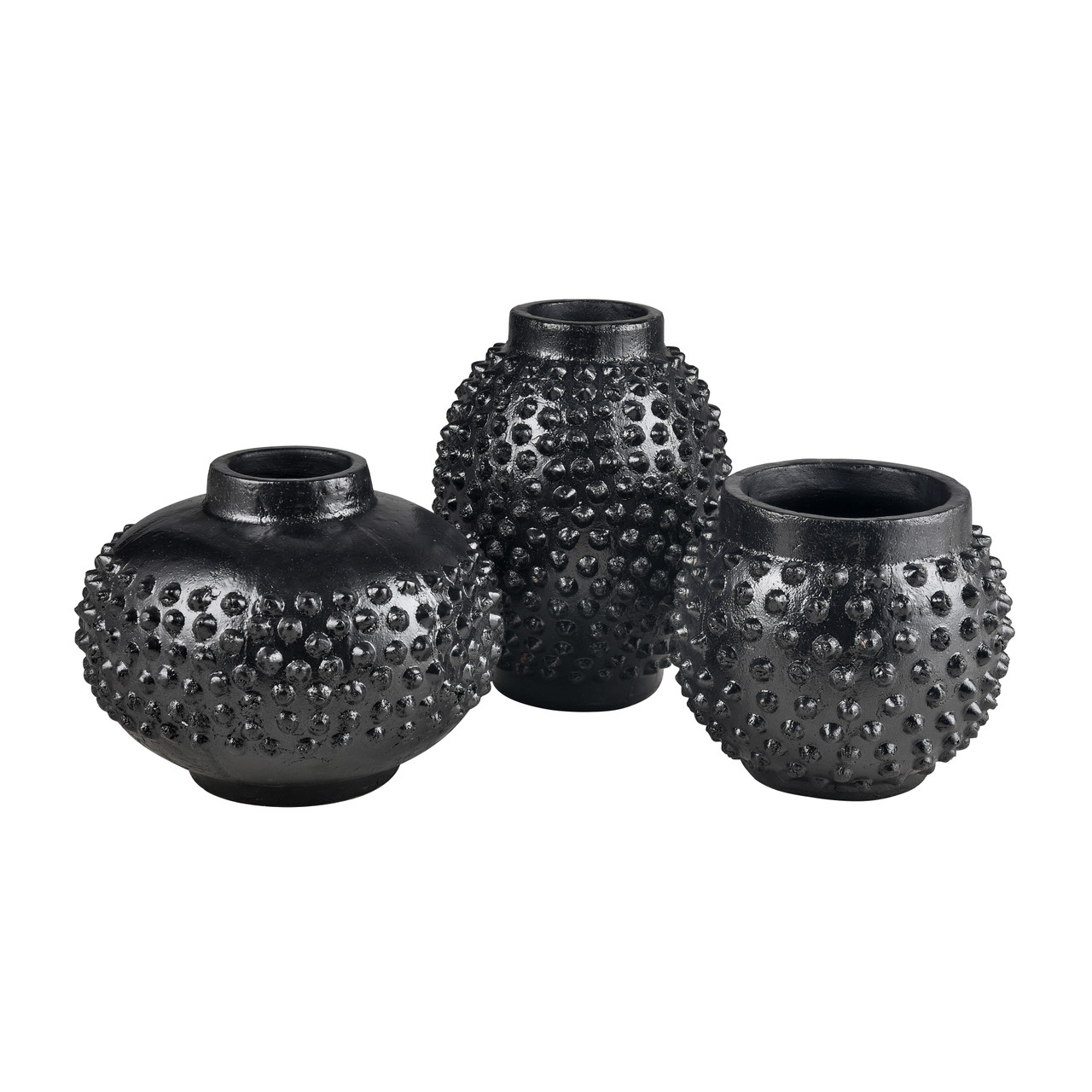 ELK HOME H0017-10436 Dorus Vase - Large Black