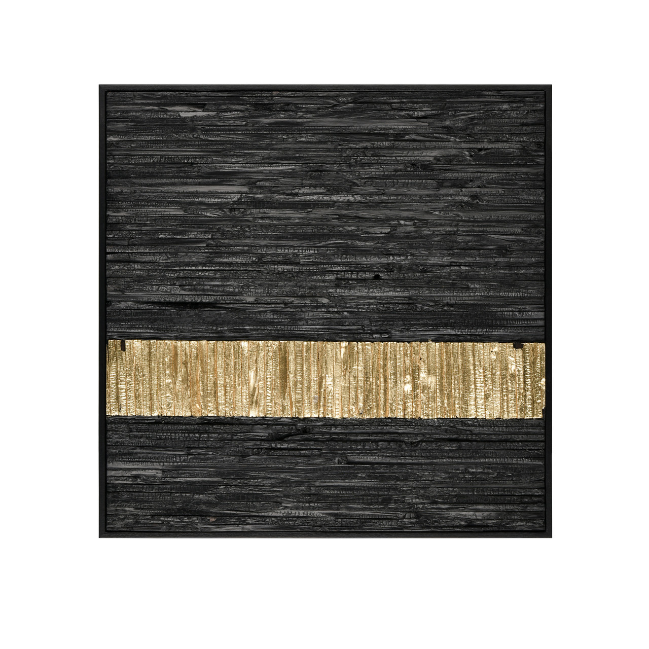 ELK HOME H0036-9736 Stripe Wood Dimensional Wall Art - Black