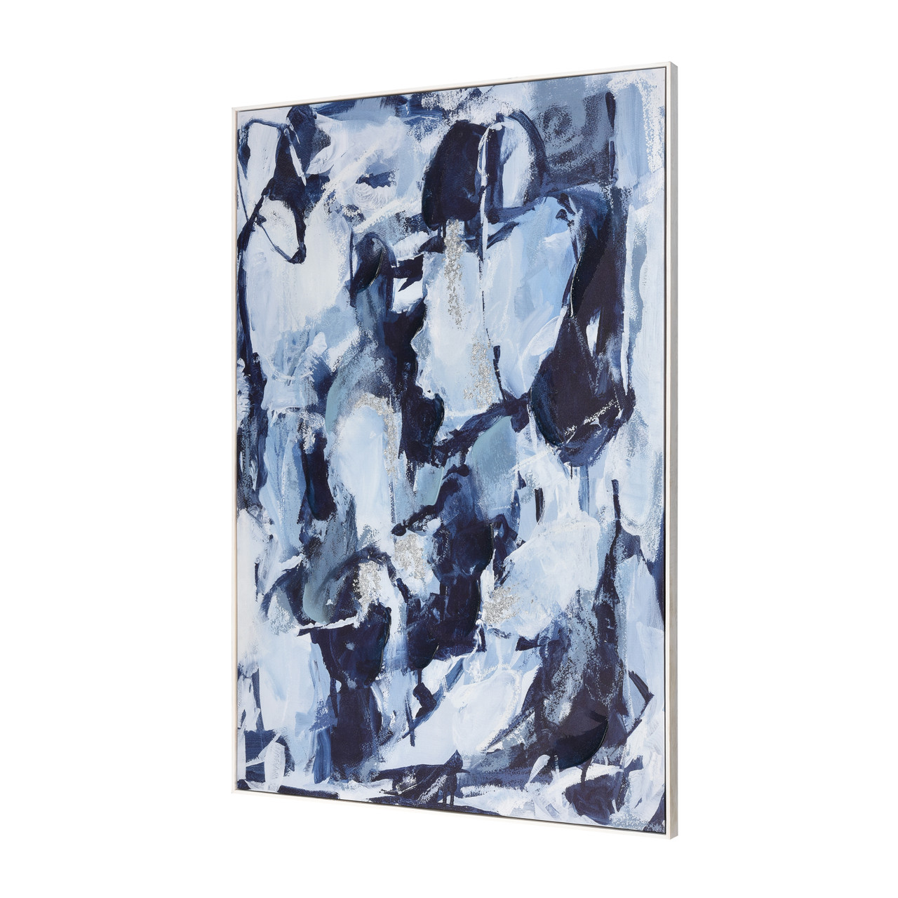 ELK HOME S0056-10452 Blue Flush Abstract Framed Wall Art