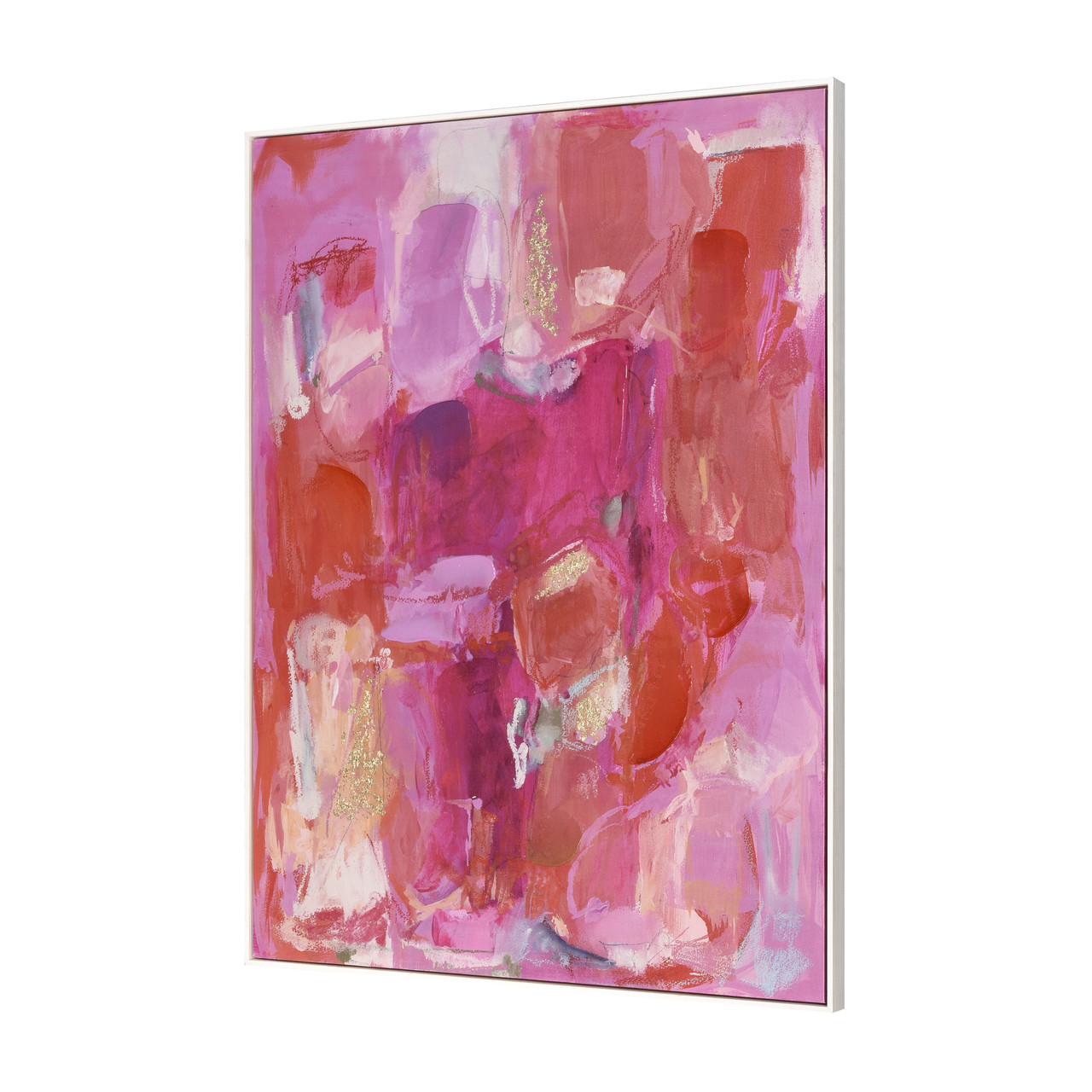 ELK HOME S0056-10451 Pink Flush Abstract Framed Wall Art