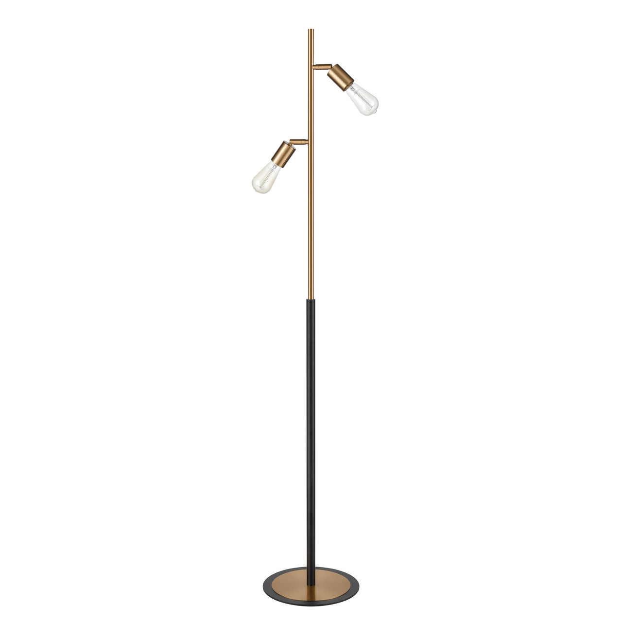 ELK HOME S0019-9564 Kelston 62'' High 2-Light Floor Lamp - Matte Black