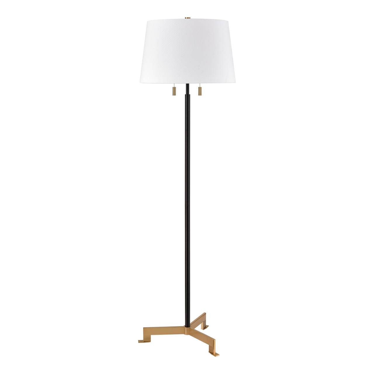 ELK HOME H0019-11114-LED Hodges 62'' High 2-Light Floor Lamp - Matte Black - Includes LED Bulb