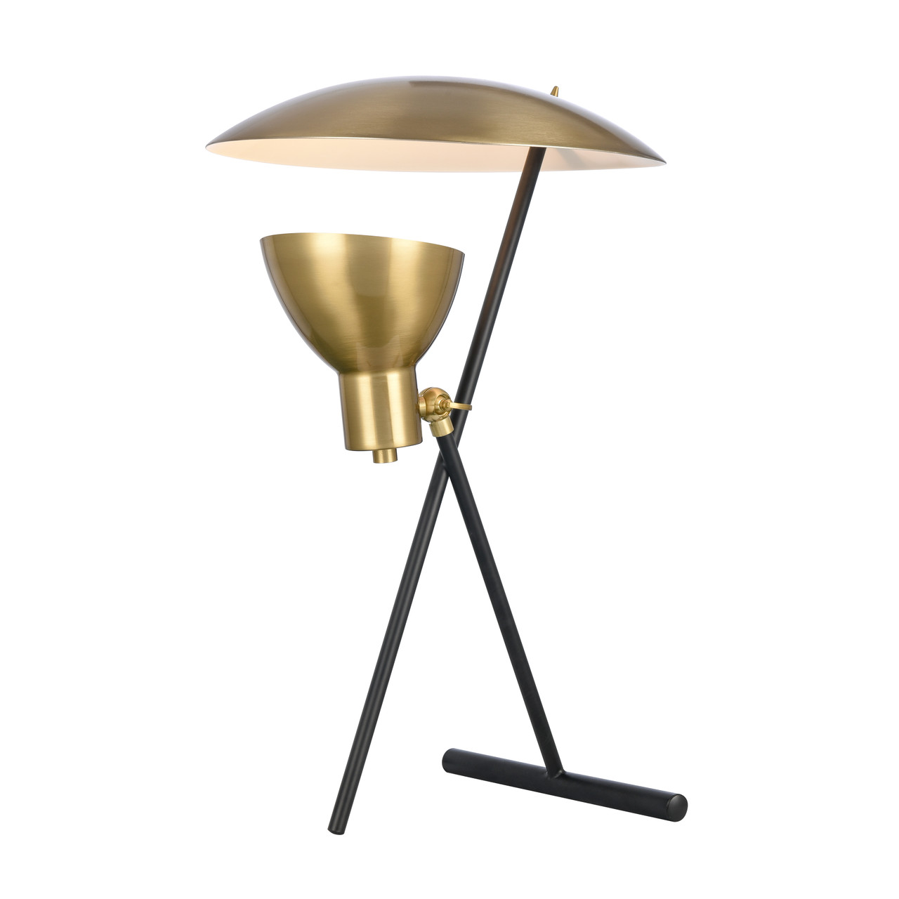 ELK HOME H0019-9511 Wyman Square 19'' High 1-Light Desk Lamp - Satin Gold