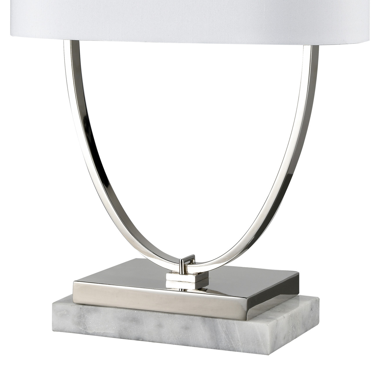 ELK HOME H0019-9571 Gosforth 32'' High 1-Light Table Lamp - Polished Nickel