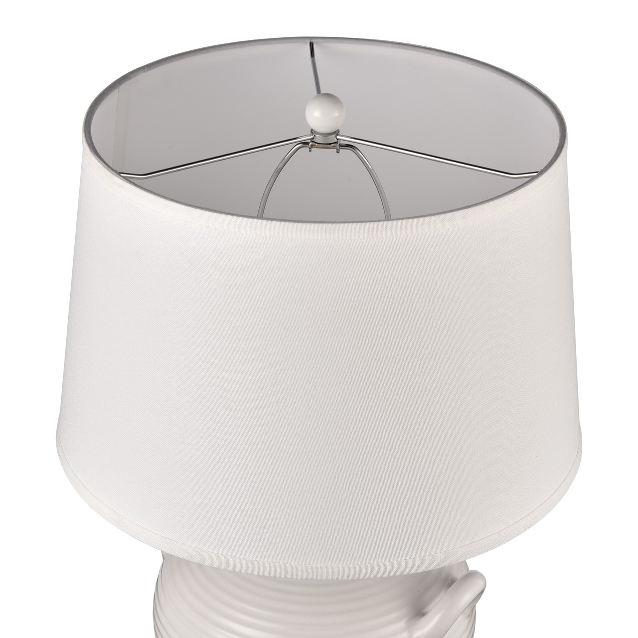 ELK HOME S0019-10343 Oxford 25'' High 1-Light Table Lamp - White