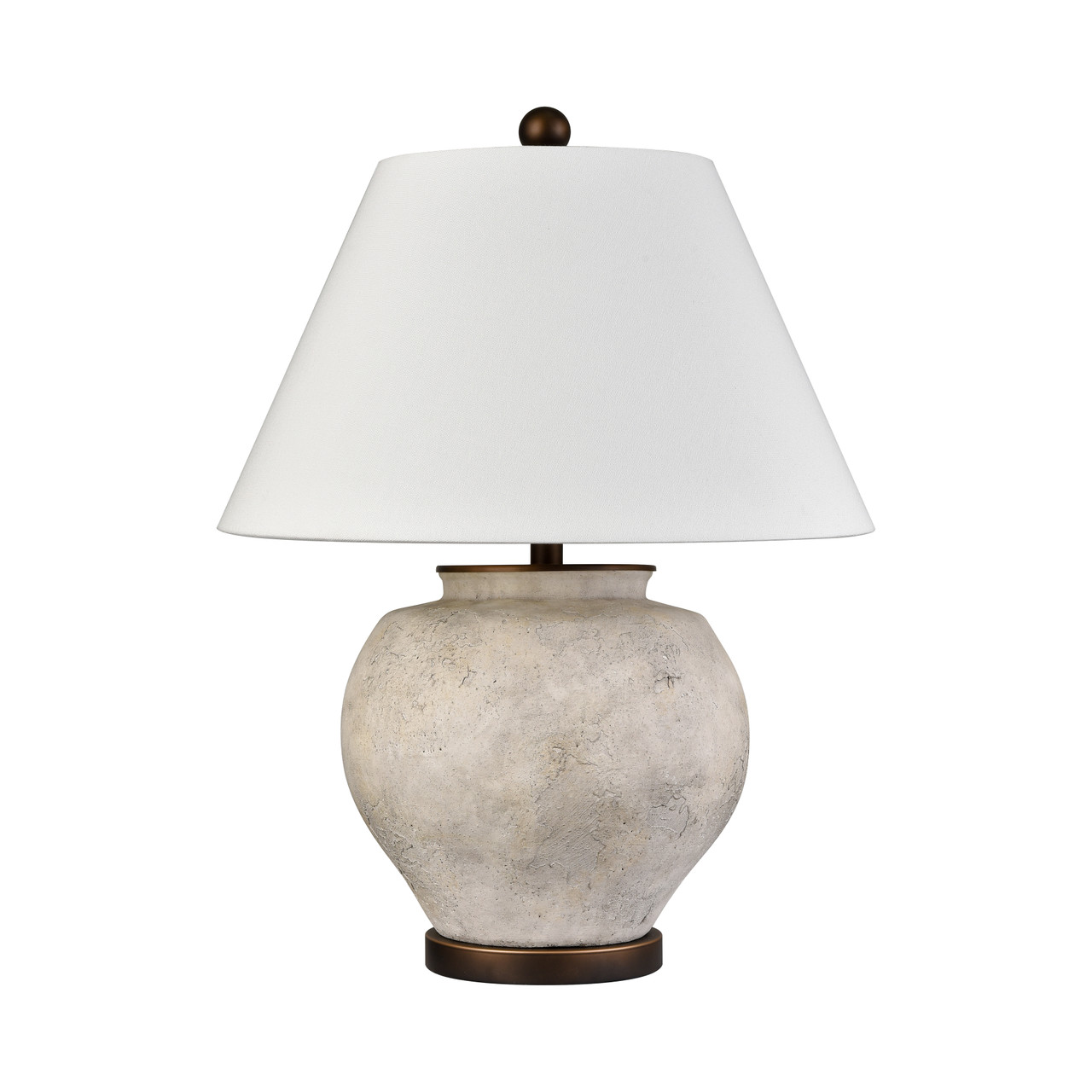 ELK HOME H0019-11087-LED Erin 26'' High 1-Light Table Lamp - Aged White - Includes LED Bulb