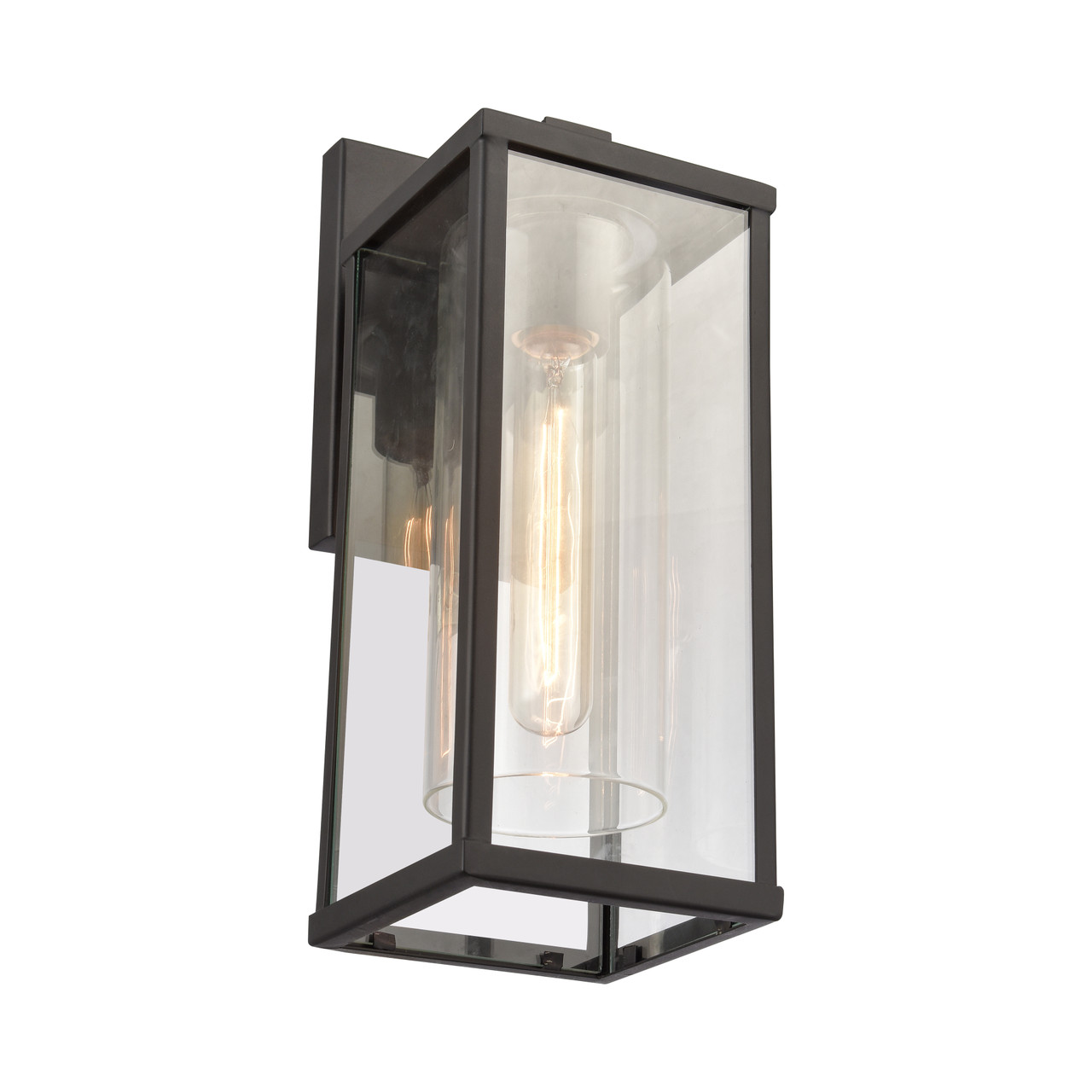 ELK HOME 90010/1 Augusta 13.75'' High 1-Light Outdoor Sconce - Matte Black