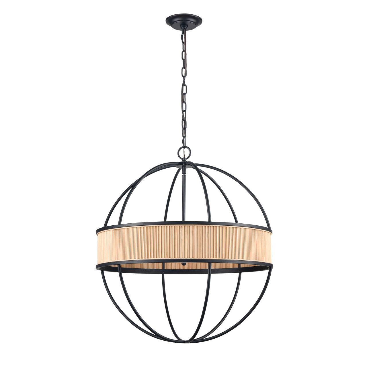 ELK HOME H0018-10358 Ural 24'' Wide 6-Light Pendant - Matte Black