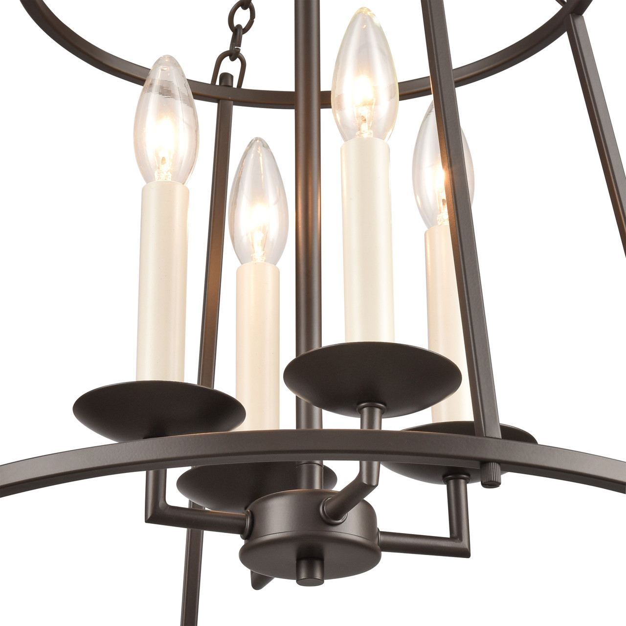 ELK HOME EC89694/4 Joanie 17.25'' Wide 4-Light Pendant - Old Bronze