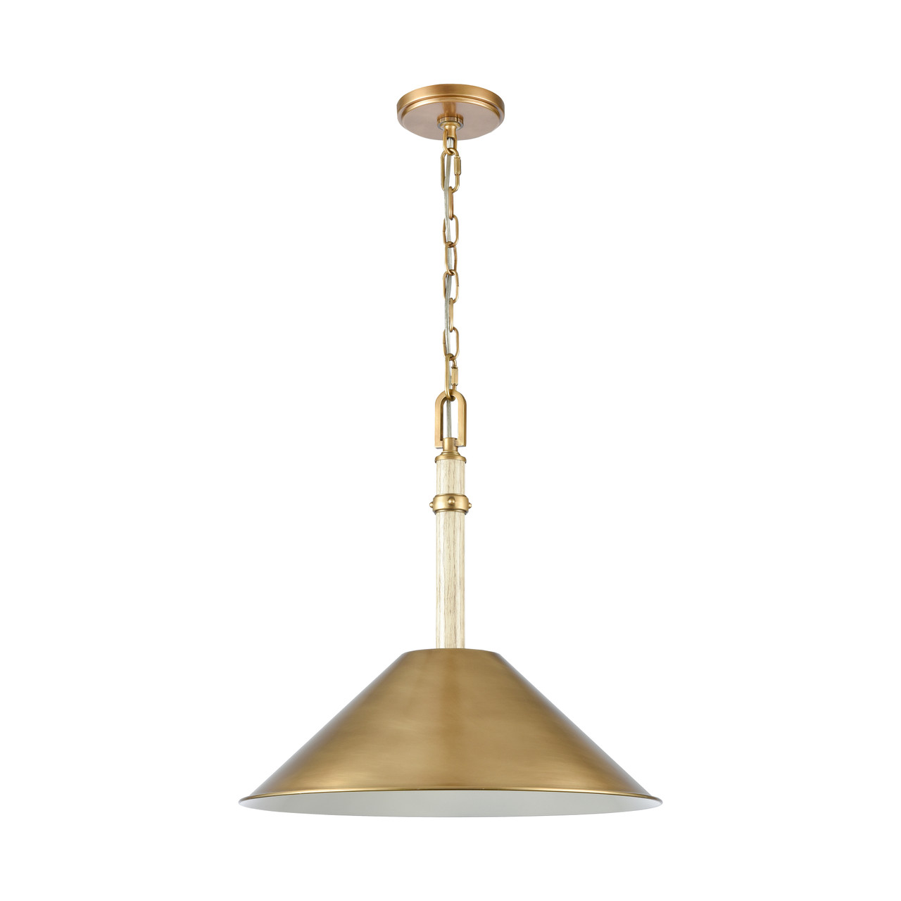 ELK HOME 89715/1 Neville 18'' Wide 1-Light Pendant - Natural Brass