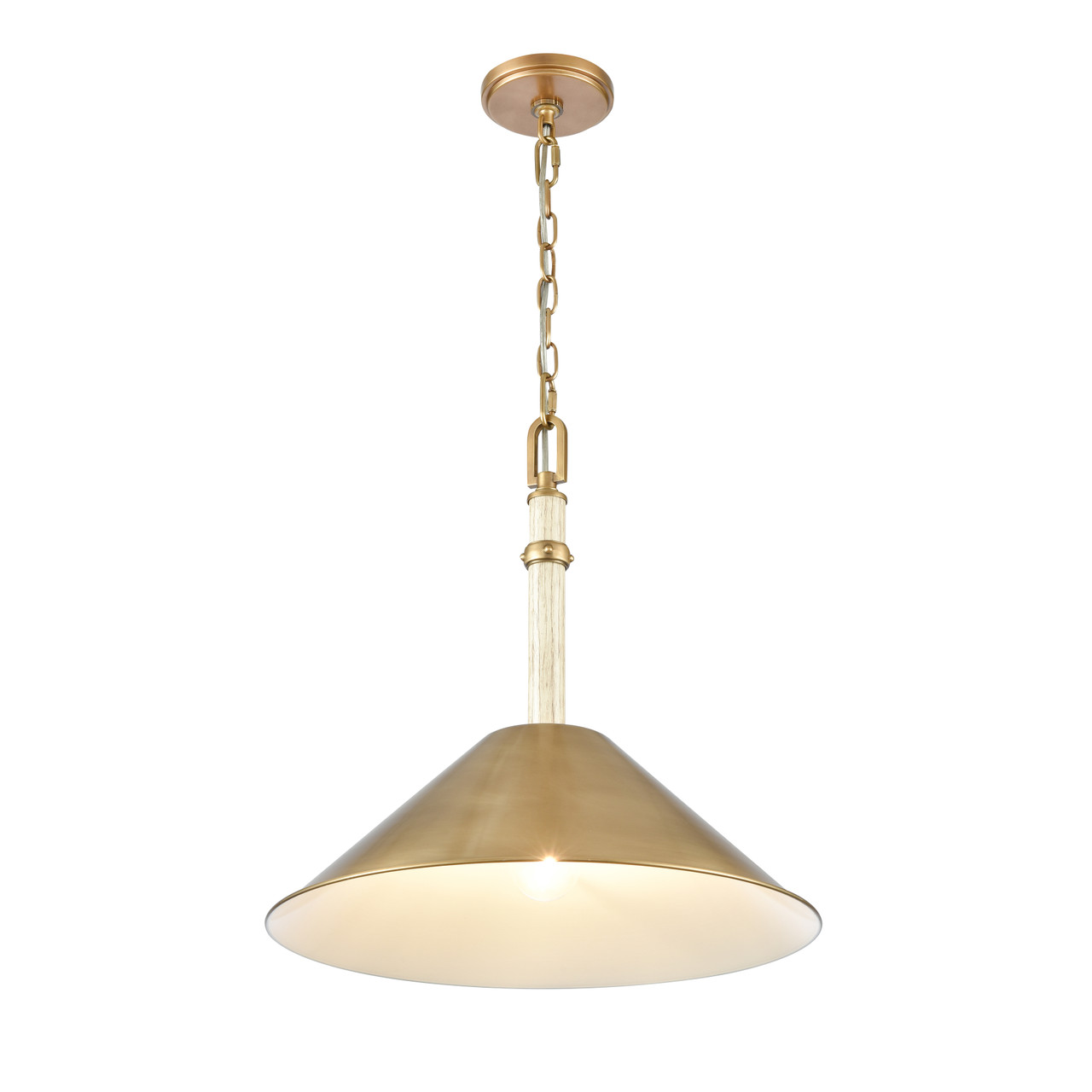 ELK HOME 89715/1 Neville 18'' Wide 1-Light Pendant - Natural Brass