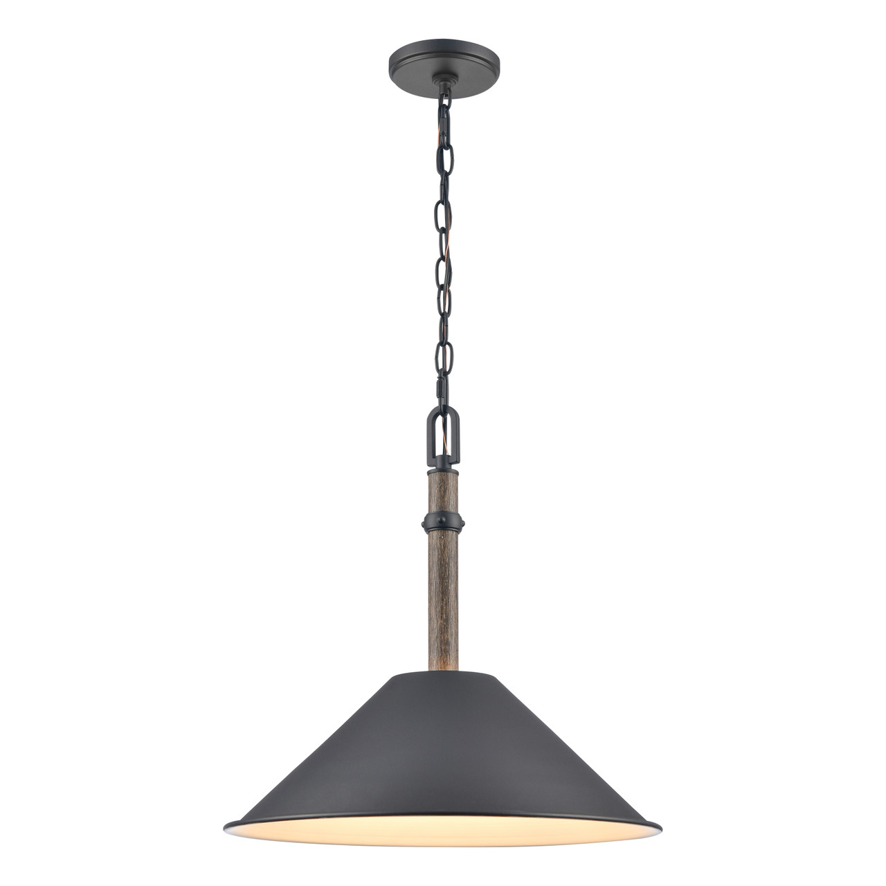 ELK HOME 89705/1 Neville 18'' Wide 1-Light Pendant - Charcoal Black