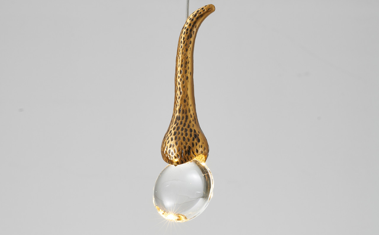 BETHEL INTERNATIONAL OCH05P5G 1-Light LED Pendant, Chrome