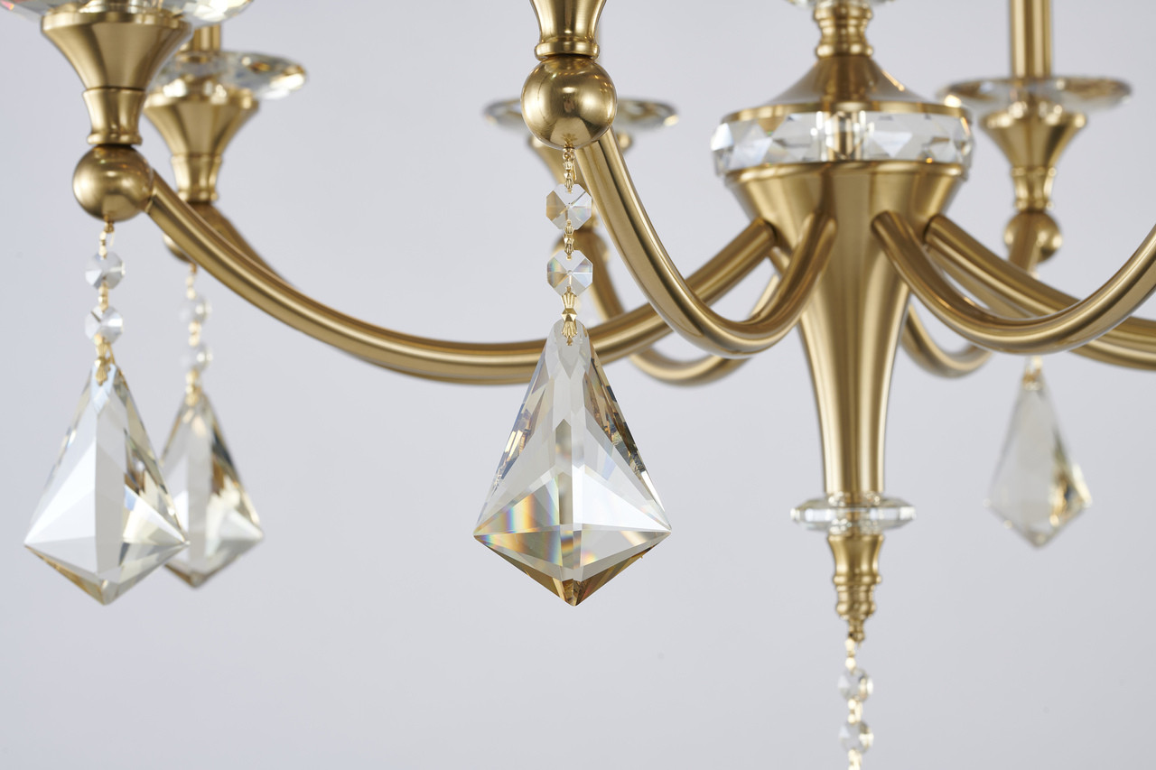 BETHEL INTERNATIONAL LA43C27BR 8-Light Chandelier, Chrome