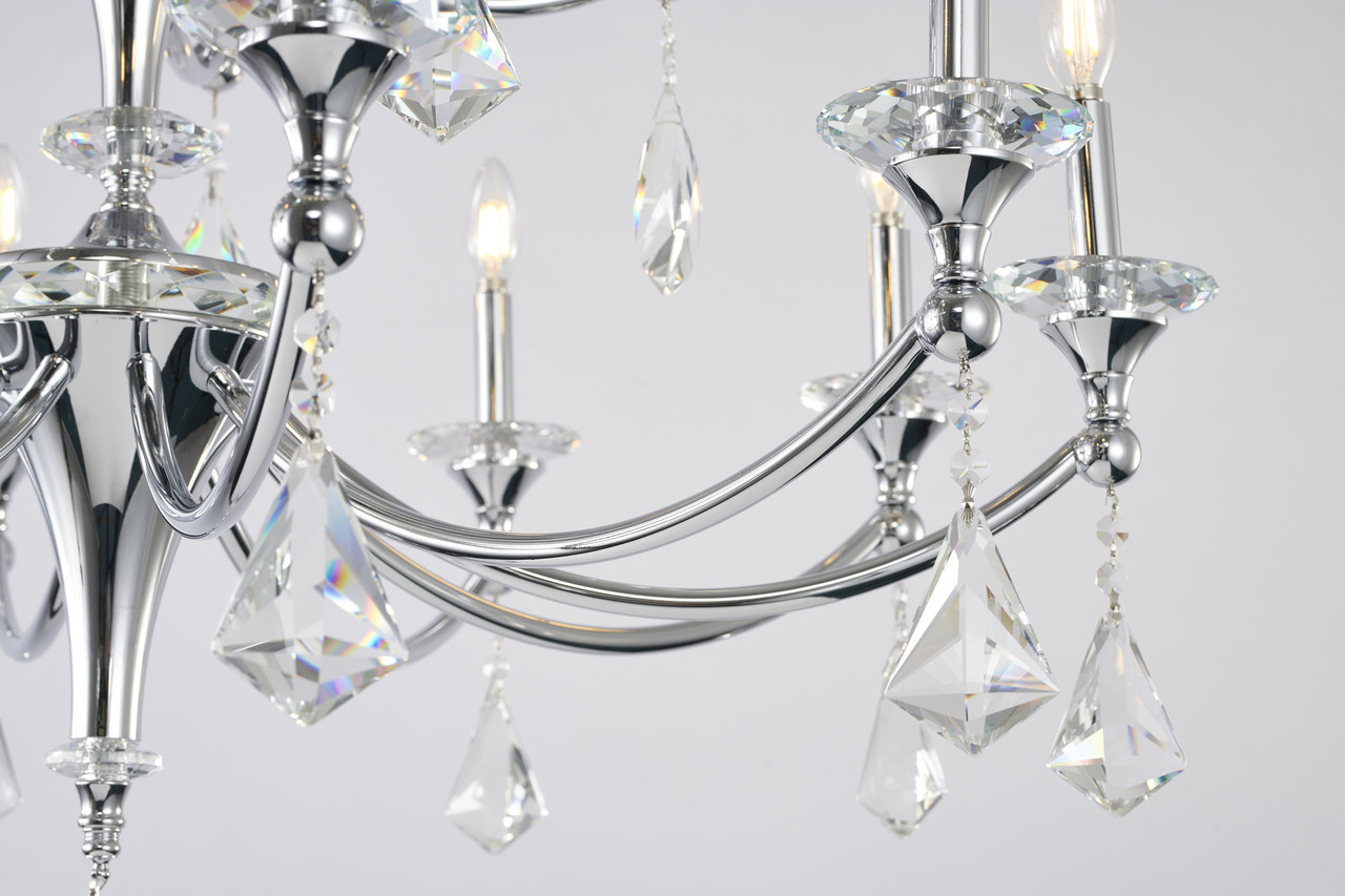 BETHEL INTERNATIONAL LA41C36CH 15-Light Chandelier, Chrome