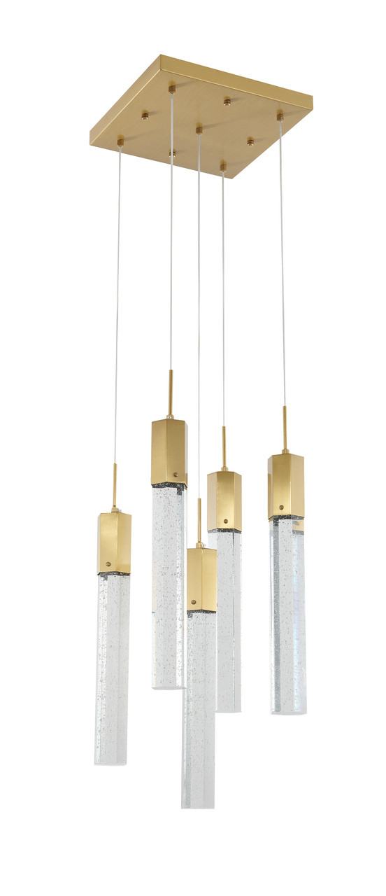 BETHEL INTERNATIONAL ADS27C14G 5-Light Chandelier, Brass