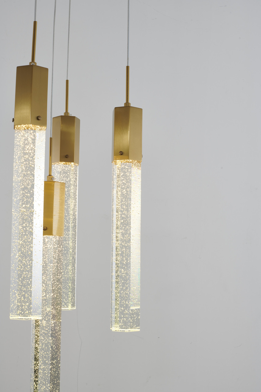 BETHEL INTERNATIONAL ADS27C14G 5-Light Chandelier, Brass