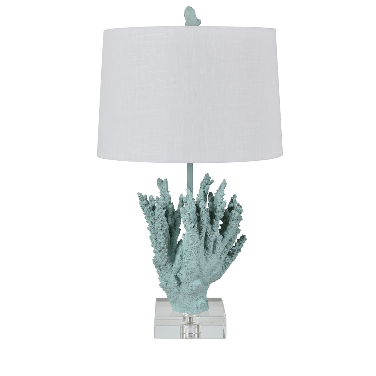 CRESTVIEW COLLECTION CVAVP1412 24.5"H RESIN + CRYSTEL BASE TABLE LAMP 1PK/2.5'