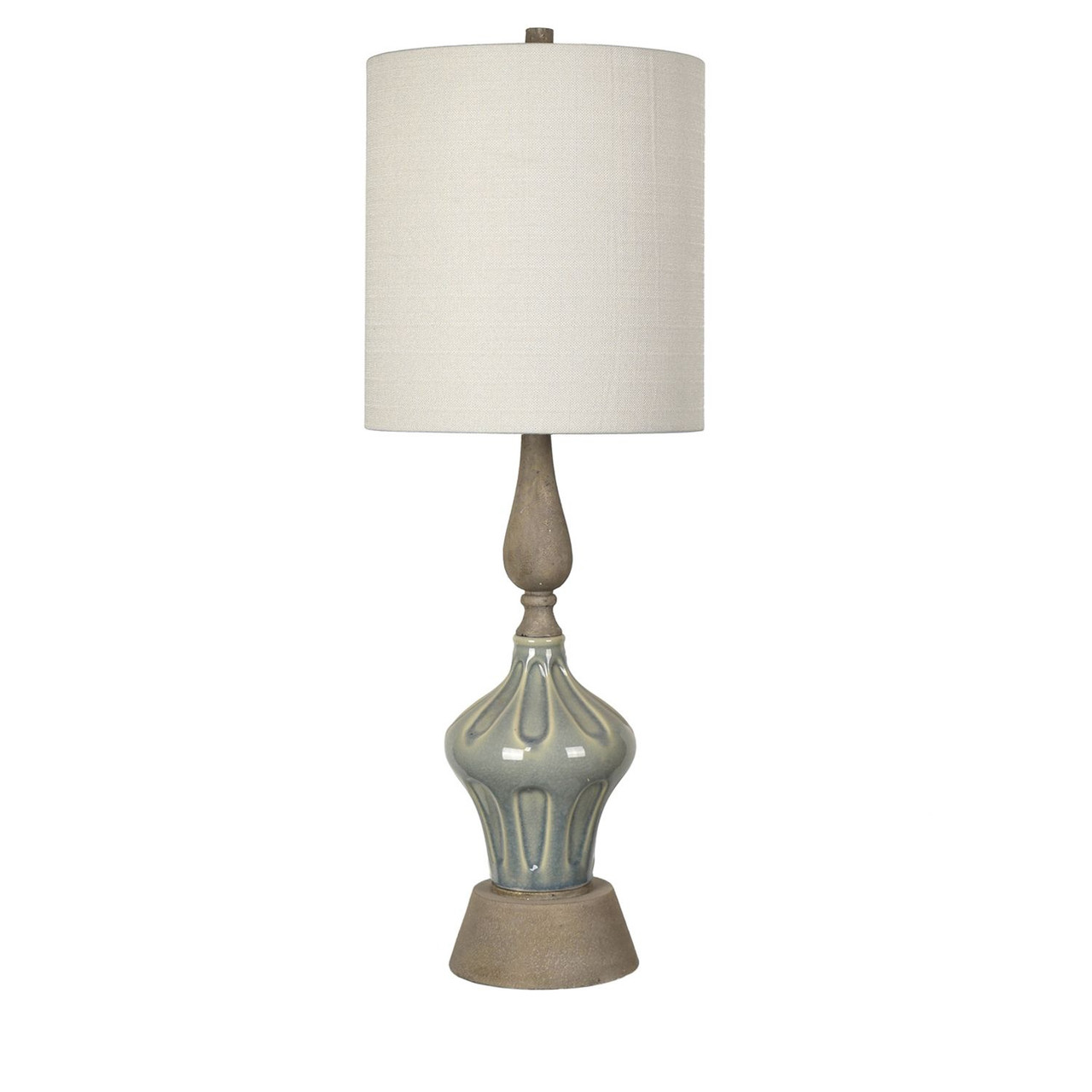 CRESTVIEW COLLECTION CVAP2376 33.5"H CERAMIC TABLE LAMP 1PK/2'