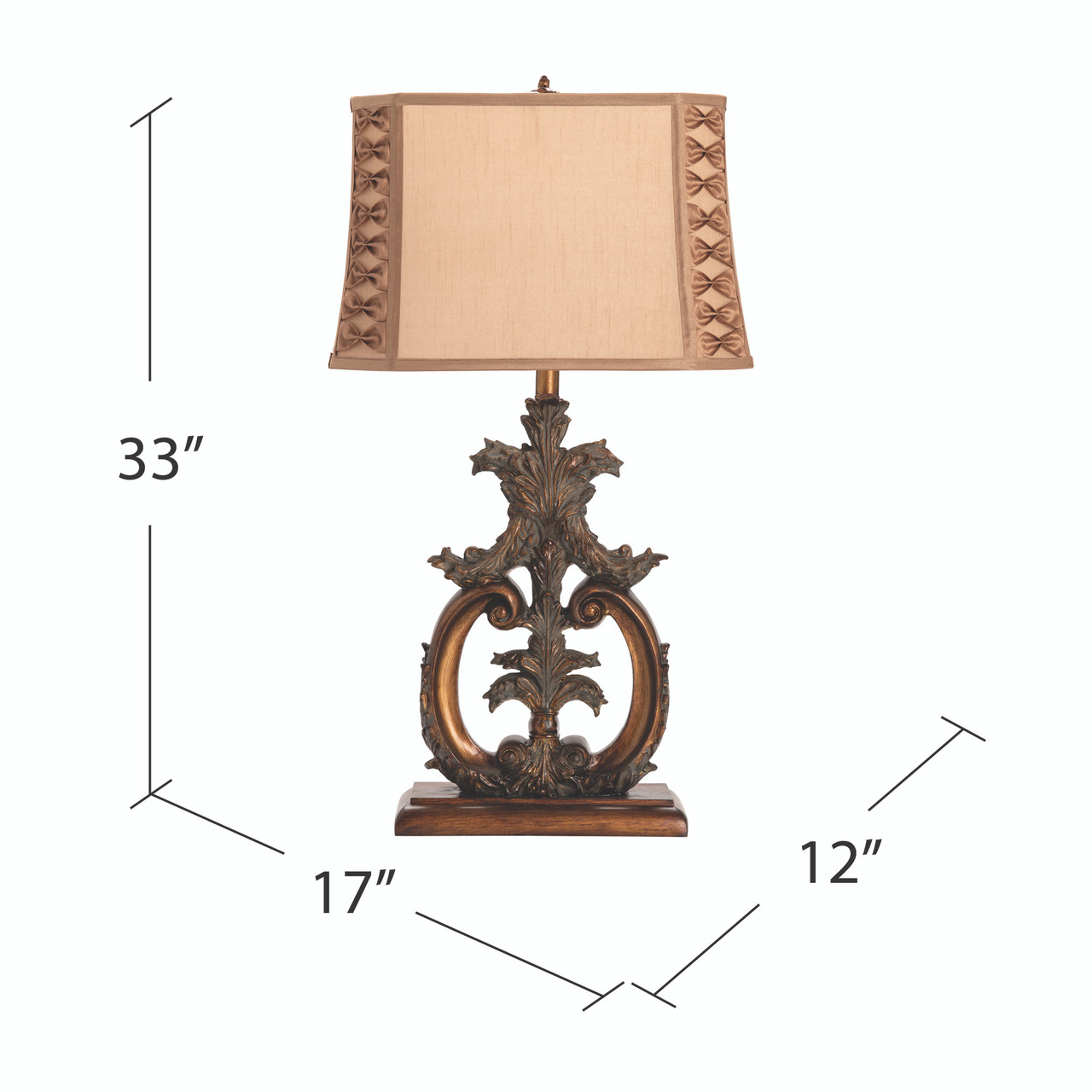 CRESTVIEW COLLECTION CVANP747 Aria Table Lamp