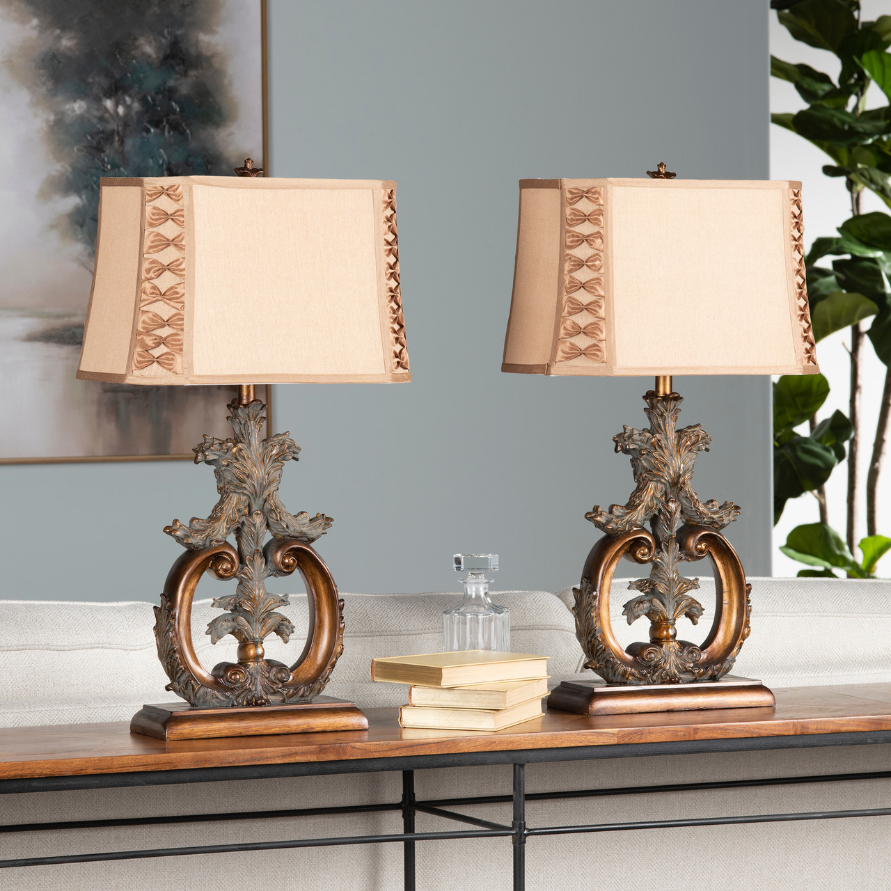 CRESTVIEW COLLECTION CVANP747 Aria Table Lamp