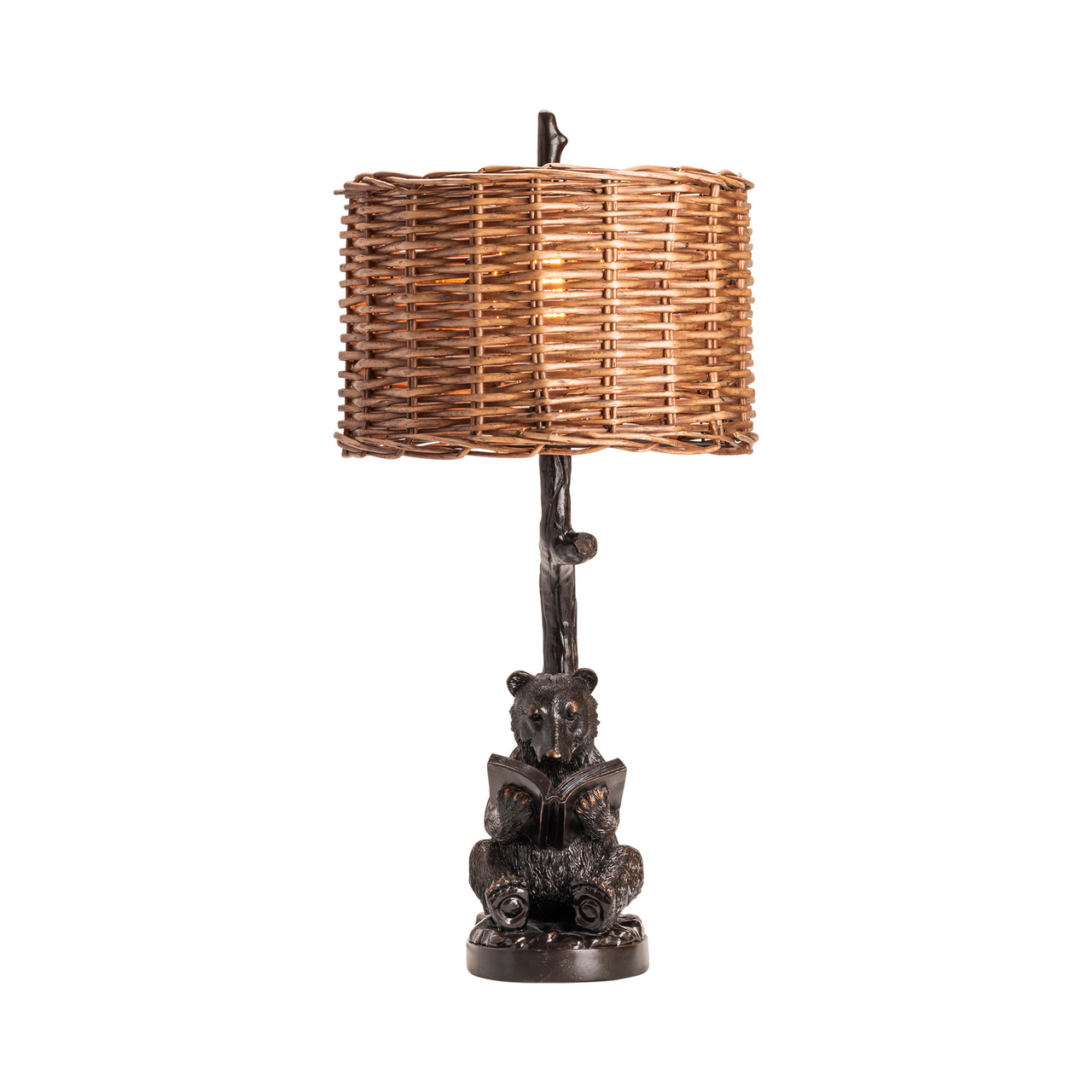 CRESTVIEW COLLECTION CVAVP674 Bear Knowledge Table Lamp