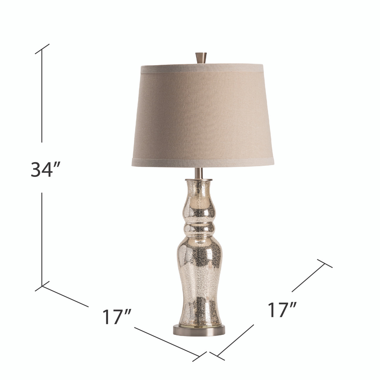 CRESTVIEW COLLECTION CVABS1633A Chloe Table Lamp I