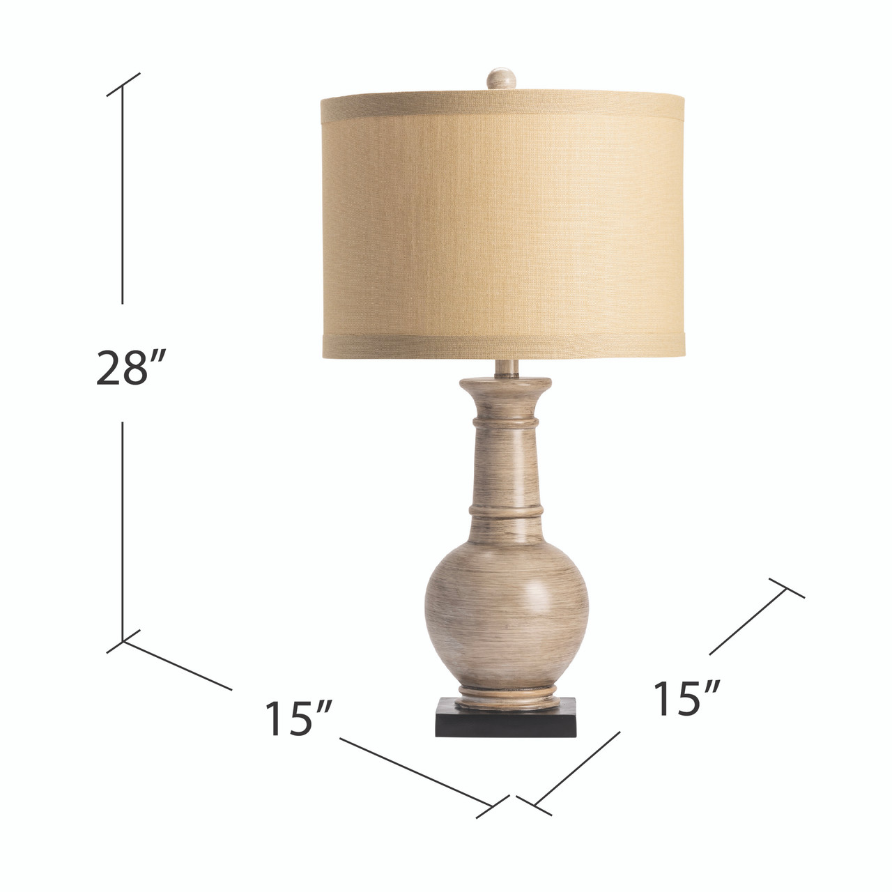 CRESTVIEW COLLECTION CVAUP129 Darby Table Lamp