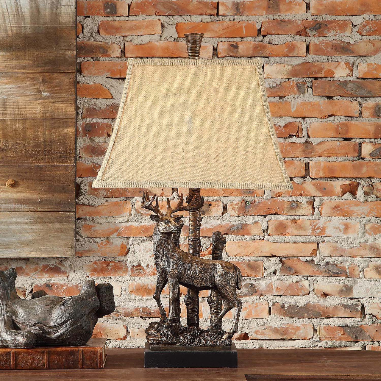 CRESTVIEW COLLECTION CVAVP339 Deer Table Lamp