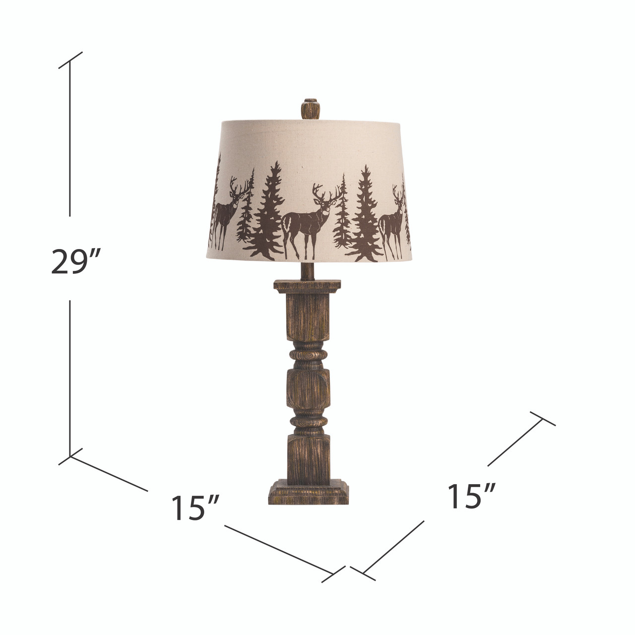 CRESTVIEW COLLECTION CVAVP093 Hunt Table Lamp