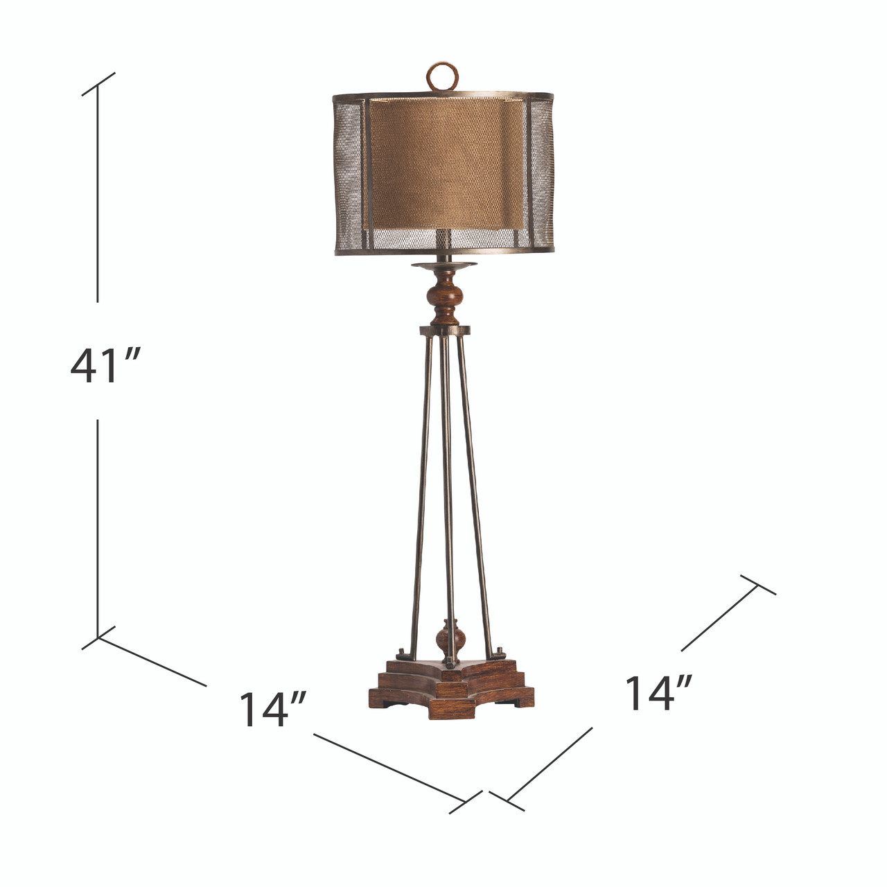 CRESTVIEW COLLECTION CVAVP421 Kenwood Table Lamp