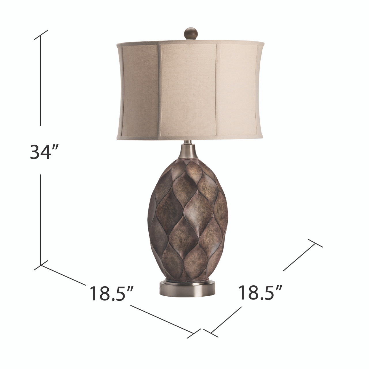 CRESTVIEW COLLECTION CVAVP1038 Kimball Table Lamp