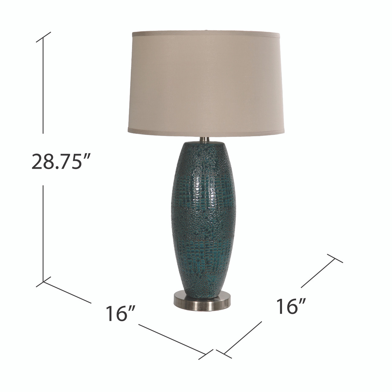 CRESTVIEW COLLECTION CVAP1348 Melrose Blue Table Lamp