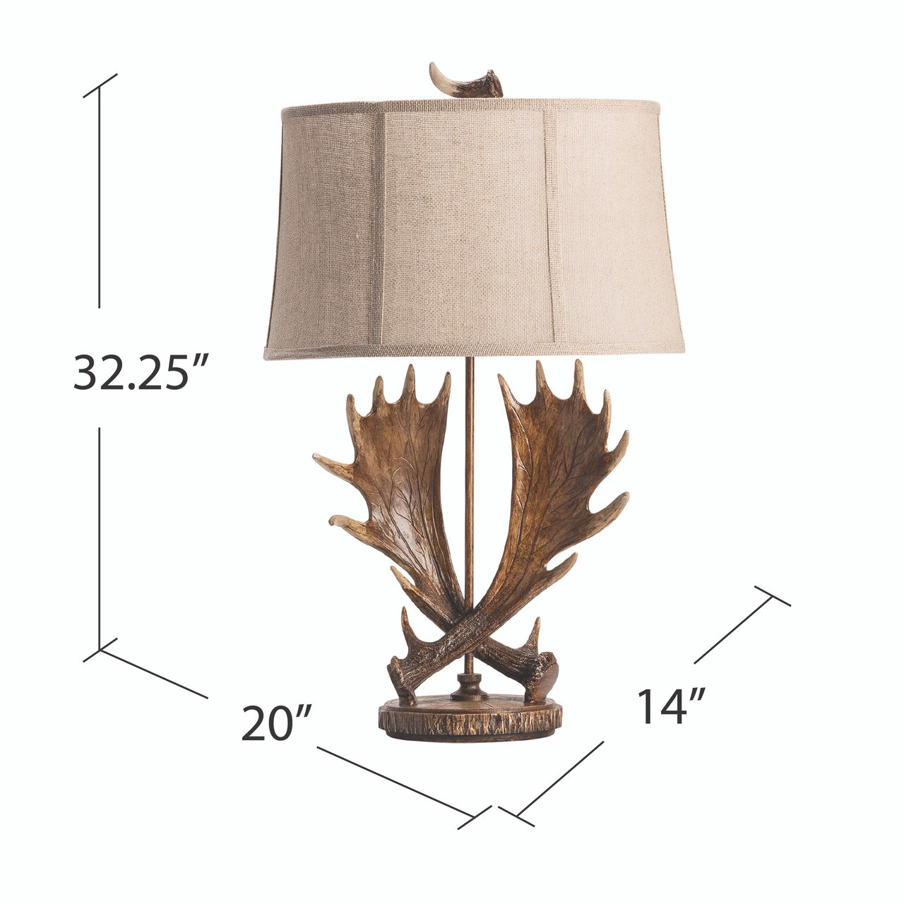 CRESTVIEW COLLECTION CVAVP1395 Moose Run Table Lamp