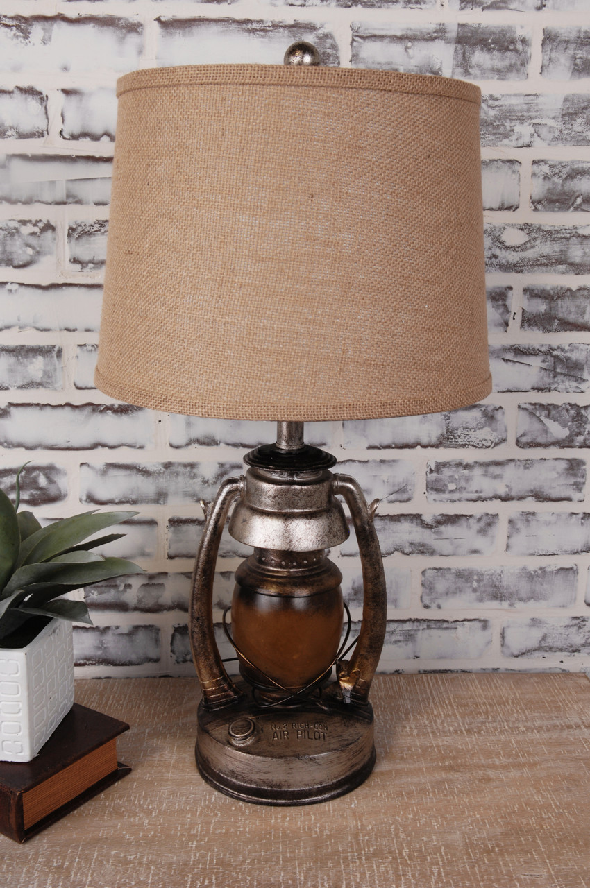 CRESTVIEW COLLECTION CIAUP530 Oil Lantern Table Lamp