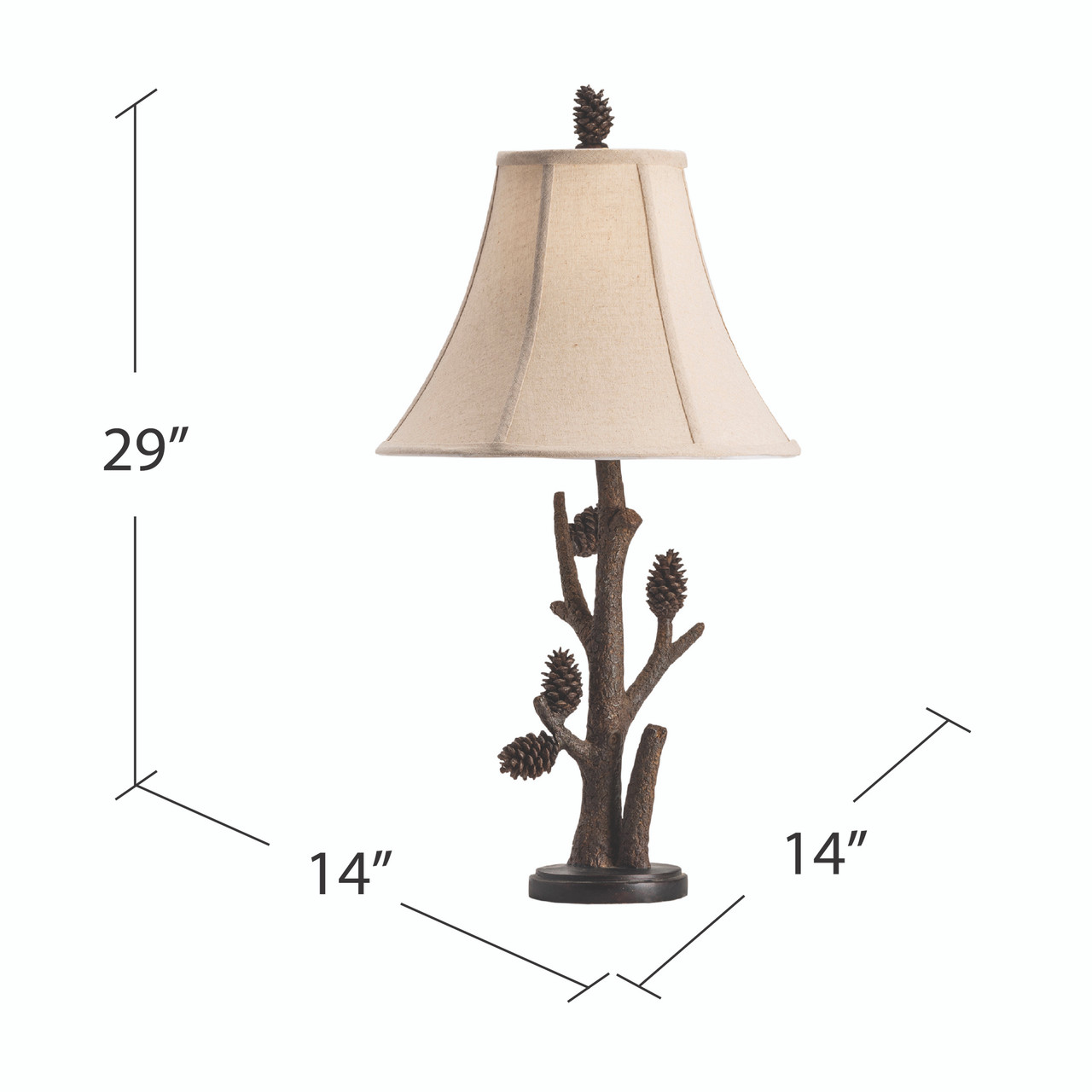 CRESTVIEW COLLECTION CVAQP966 Pioneer Table Lamp