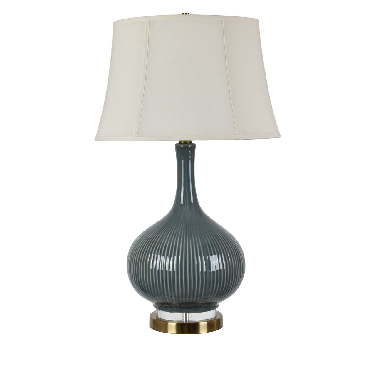 CRESTVIEW COLLECTION CVAZP028A Sawyer Teal Table Lamp
