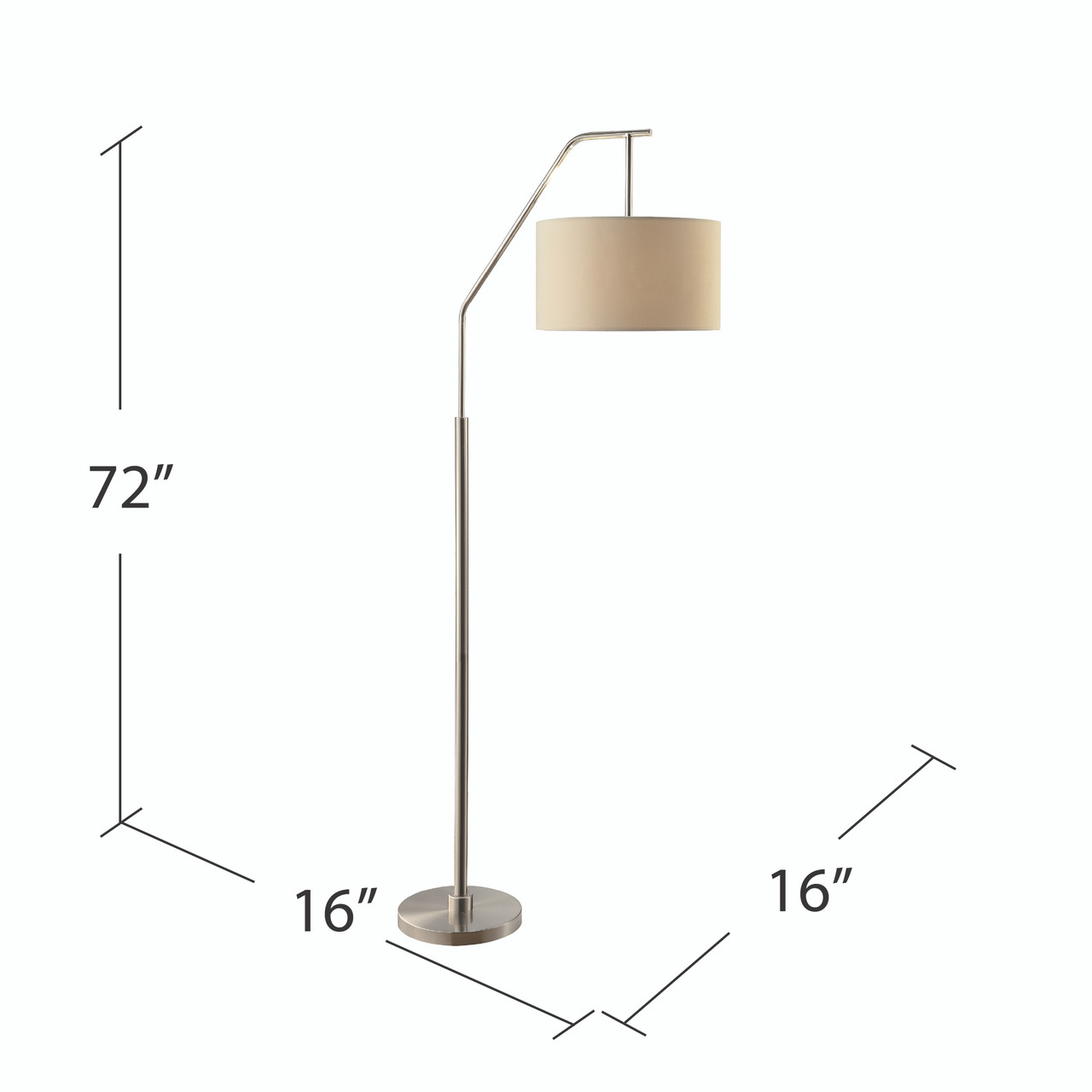 CRESTVIEW COLLECTION CVACR923 Dinsmore Floor Lamp