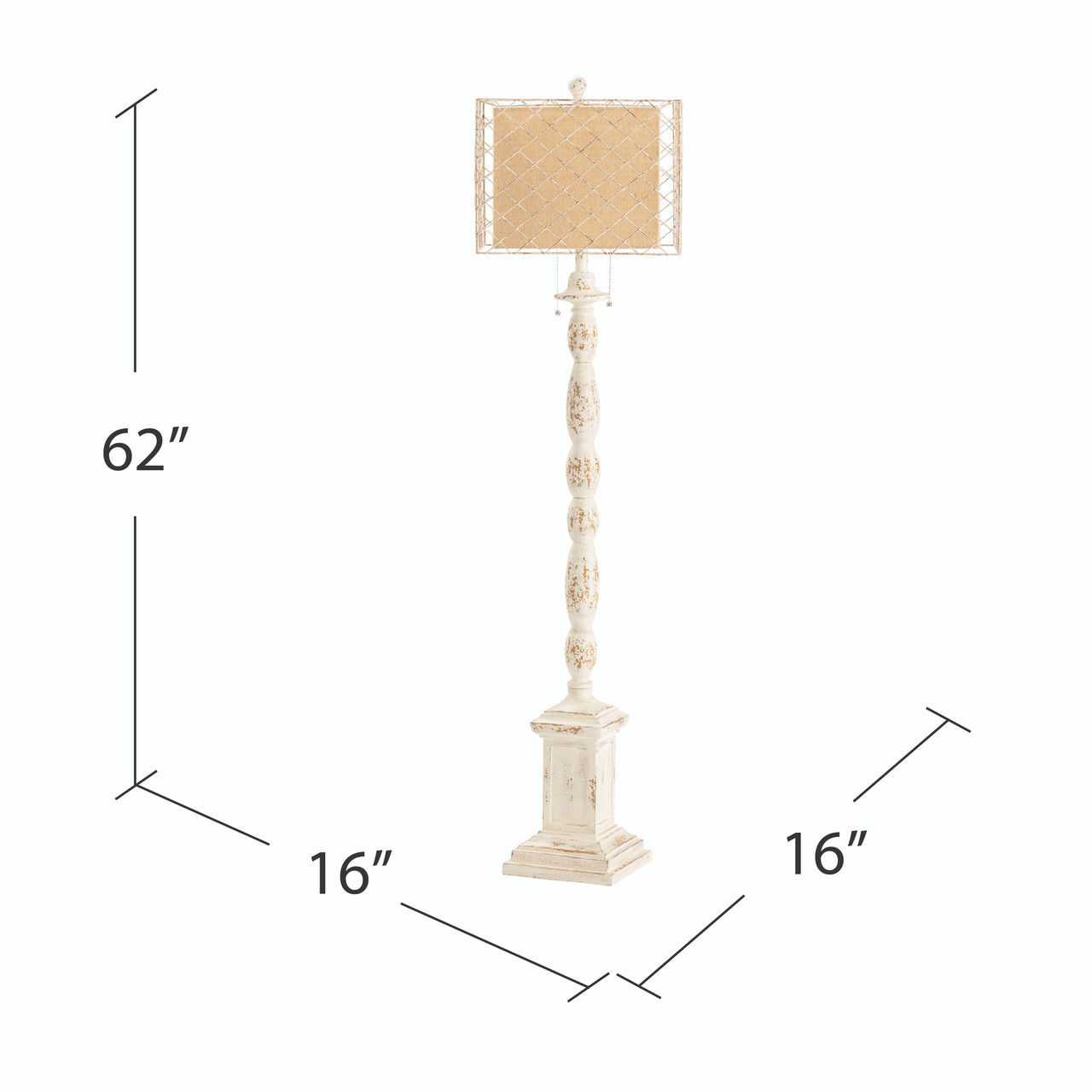 CRESTVIEW COLLECTION CVAVP741 Holcomb Floor Lamp